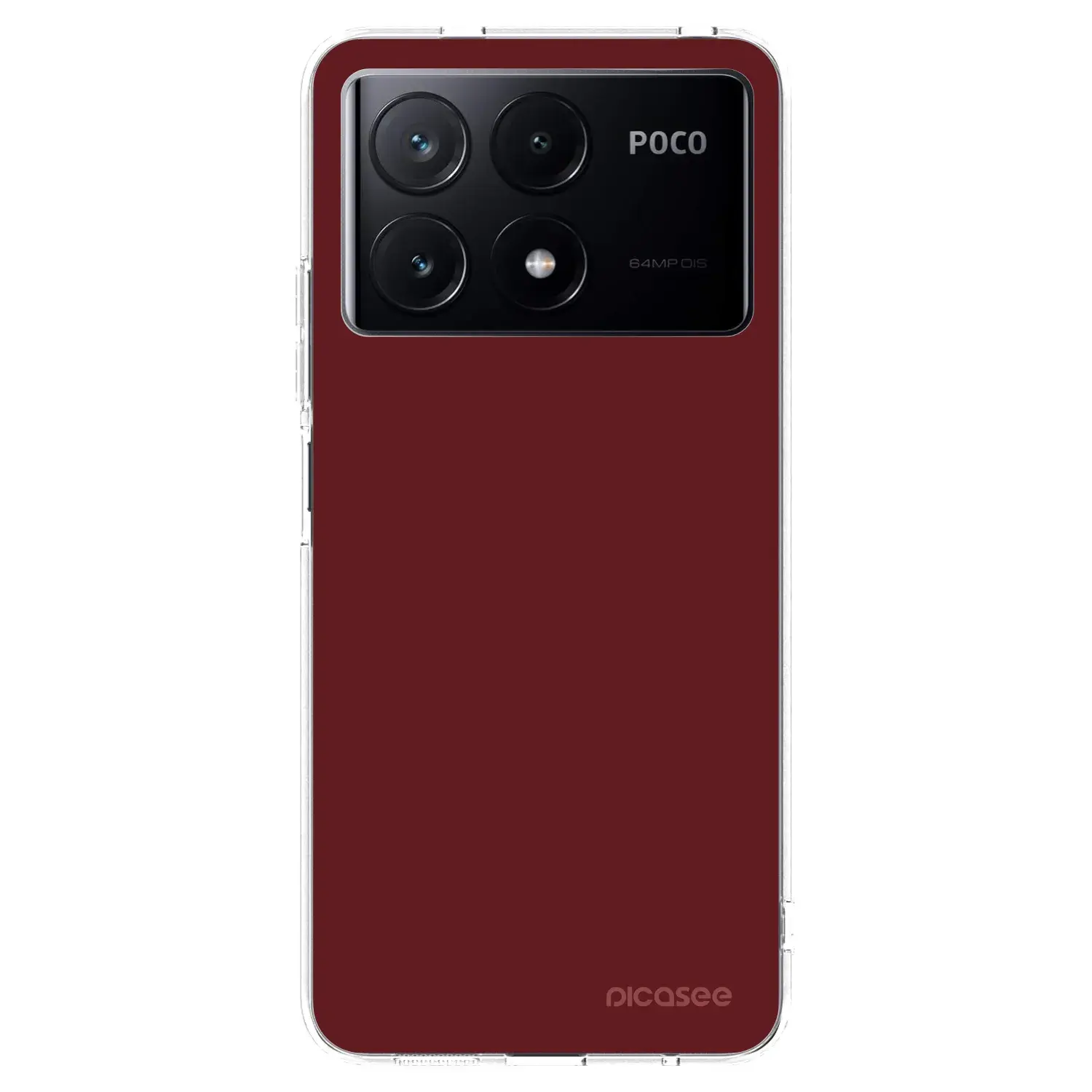 Silikonový průhledný obal pro Xiaomi Poco X6 Pro - Red Bliss
