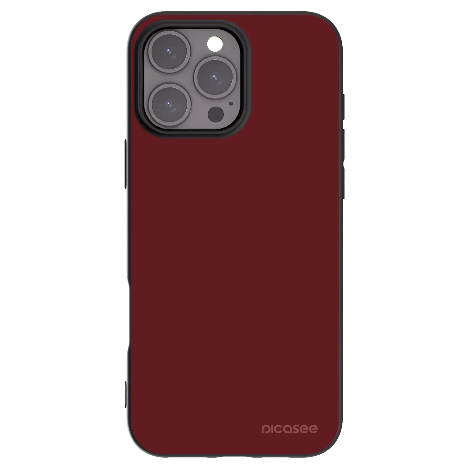 Silikonový černý obal pro Apple iPhone 16 Pro Max - Red Bliss