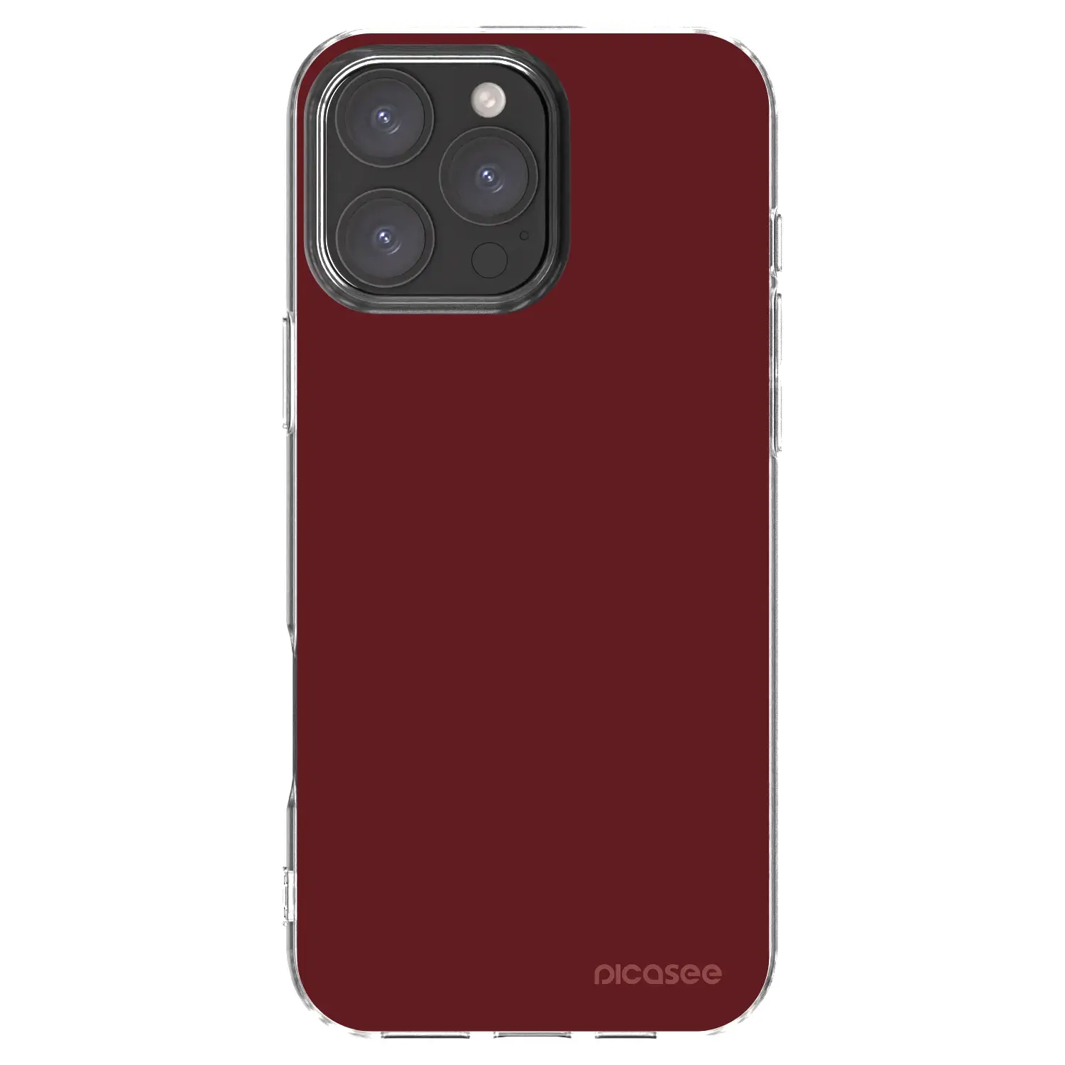 Silikonový průhledný obal pro Apple iPhone 16 Pro Max - Red Bliss