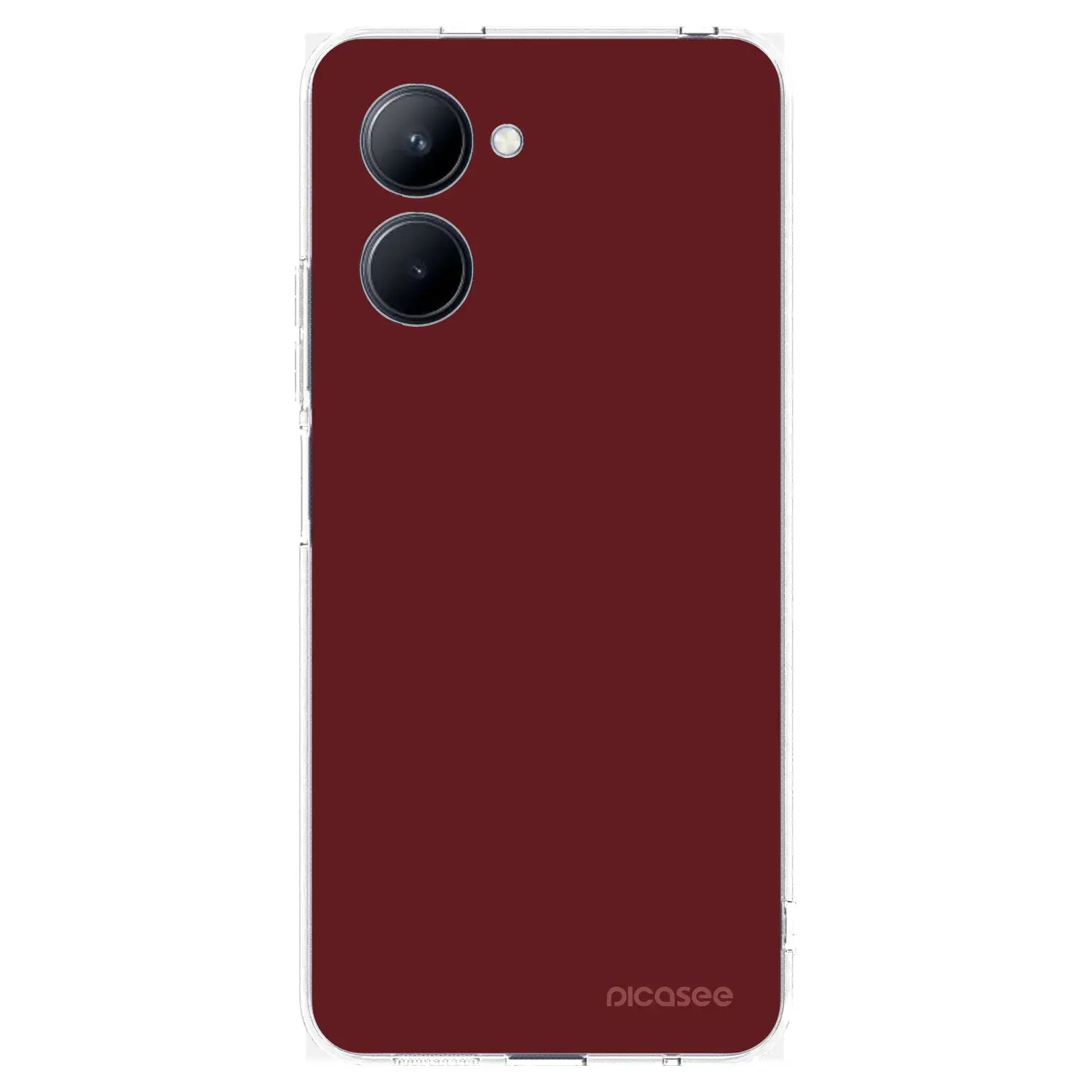 Silikonový průhledný obal pro Realme C33 (2023) - Red Bliss