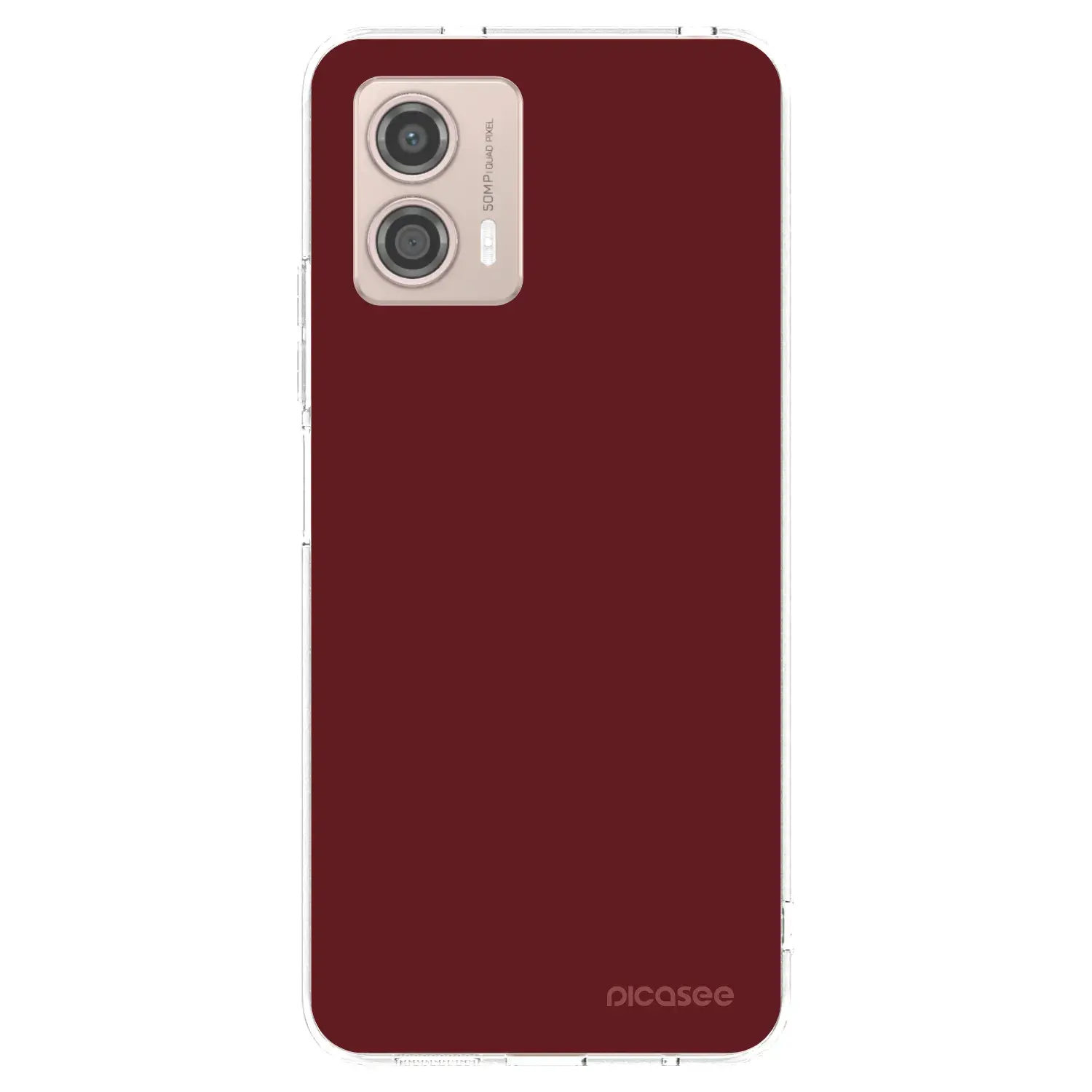 Silikonový průhledný obal pro Motorola Moto G53 5G - Red Bliss