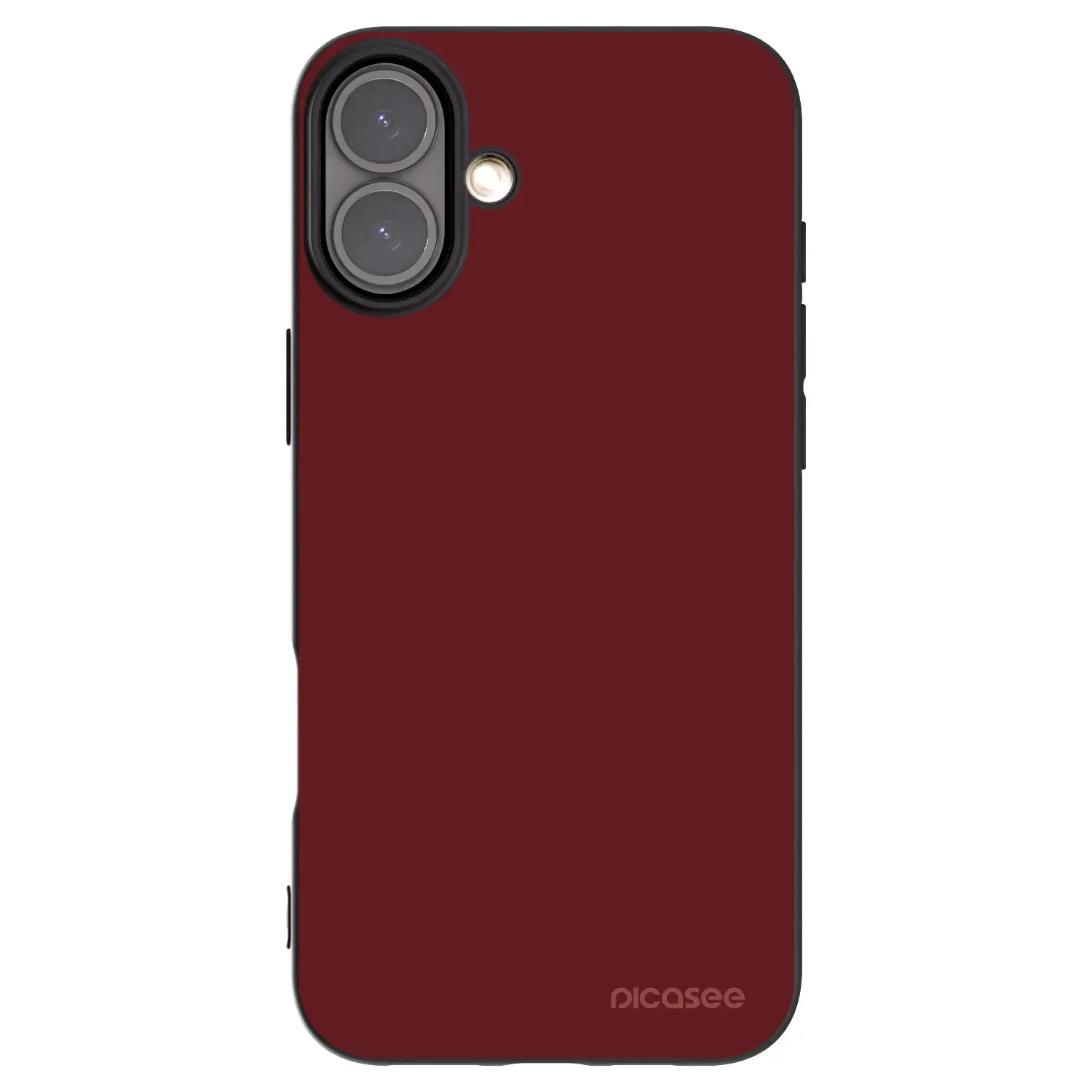 Silikonový černý obal pro Apple iPhone 16 Plus - Red Bliss
