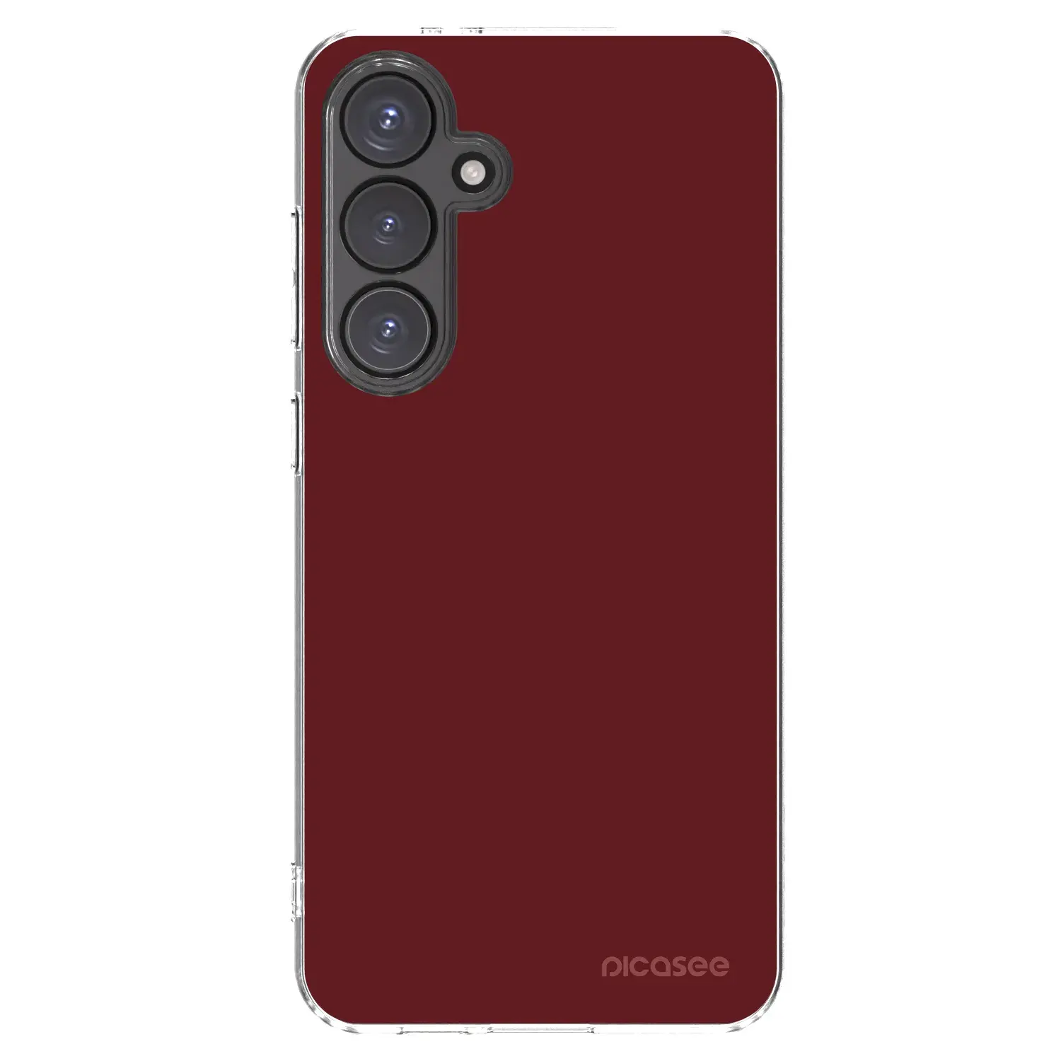 Silikonový průhledný obal pro Samsung Galaxy S24 FE S721B - Red Bliss