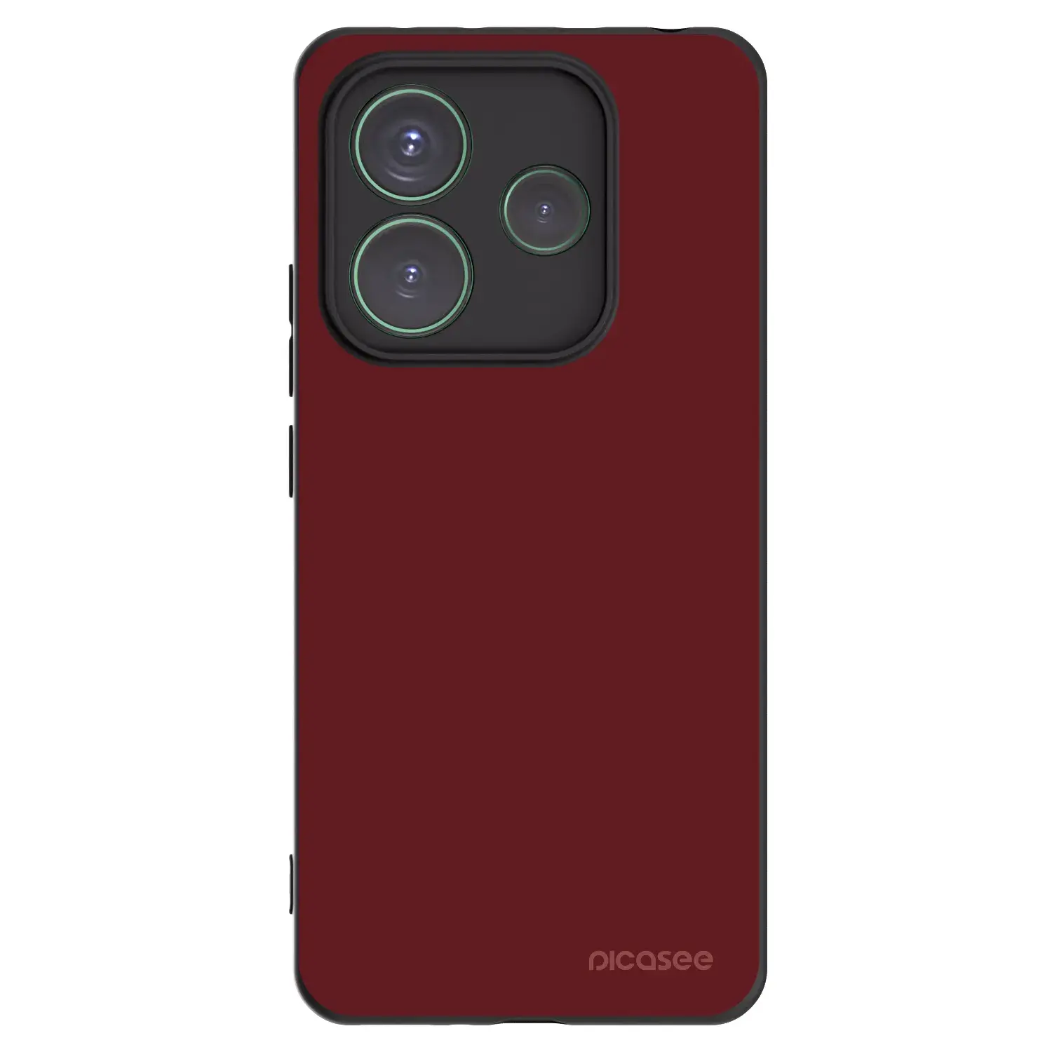 Silikonový černý obal pro Xiaomi Redmi Note 14 5G - Red Bliss