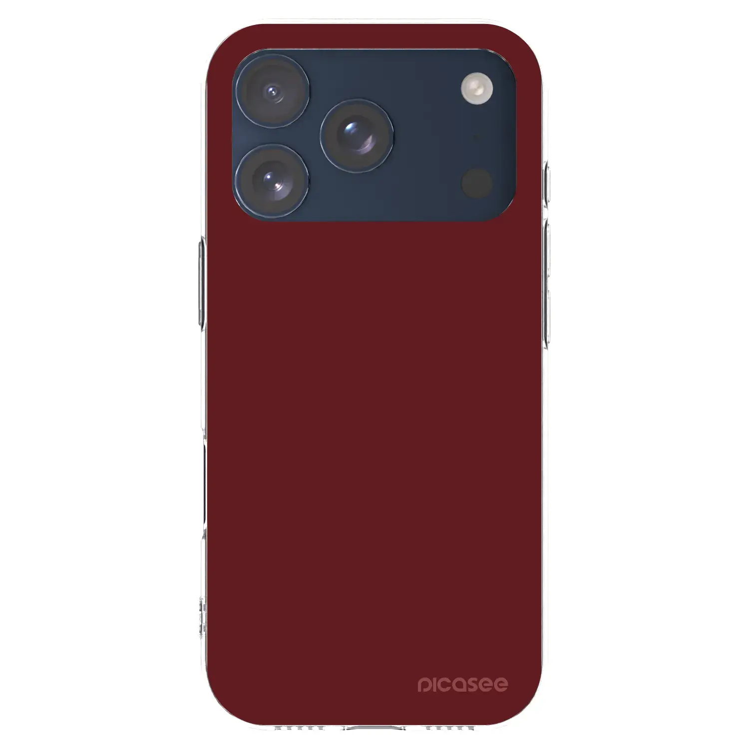Silikonový průhledný obal pro Apple iPhone 17 Pro - Red Bliss