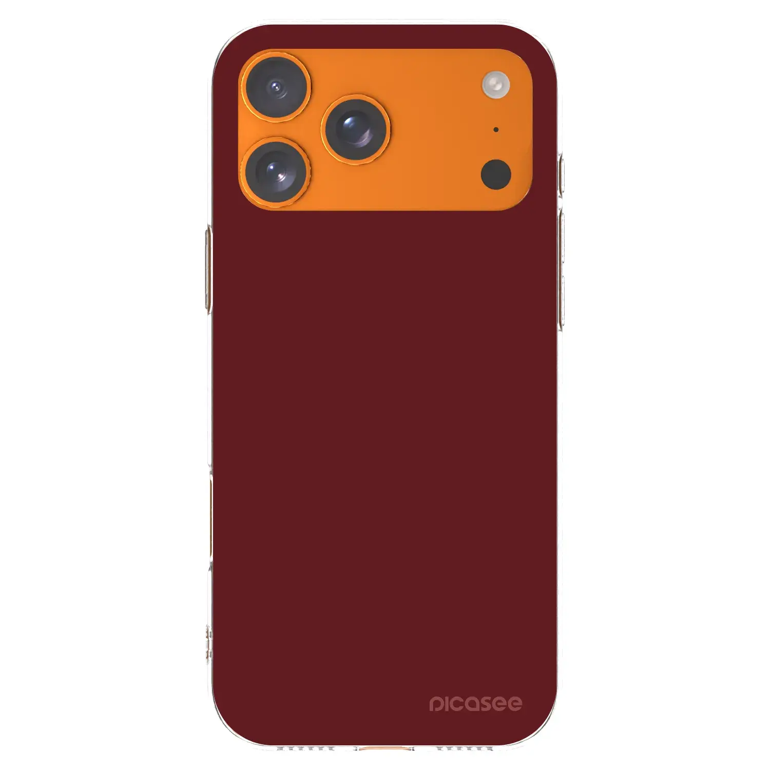 Silikonový průhledný obal pro Apple iPhone 17 Pro Max - Red Bliss