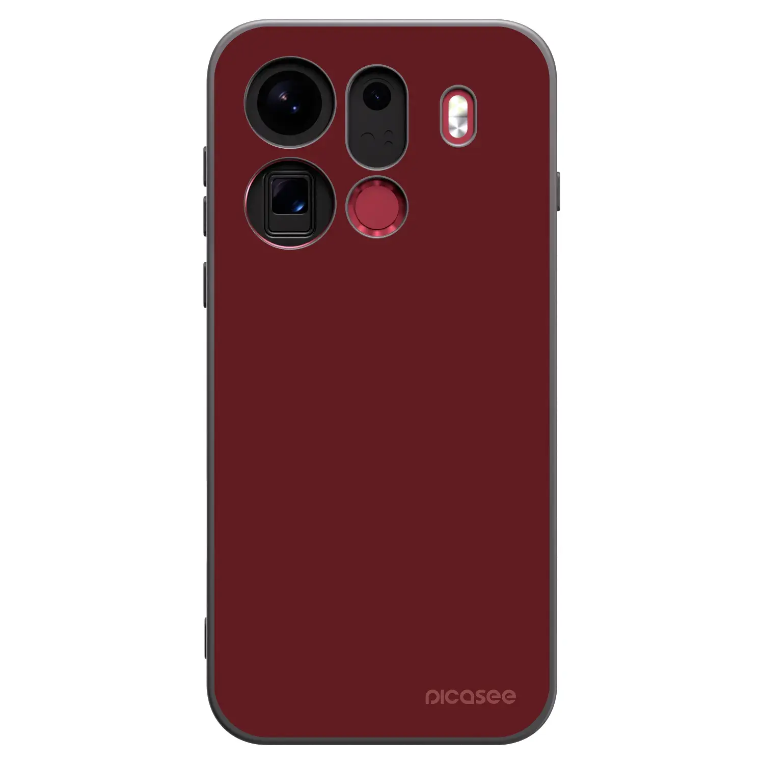 Silikonový černý obal pro OPPO Find X9 Pro - Red Bliss