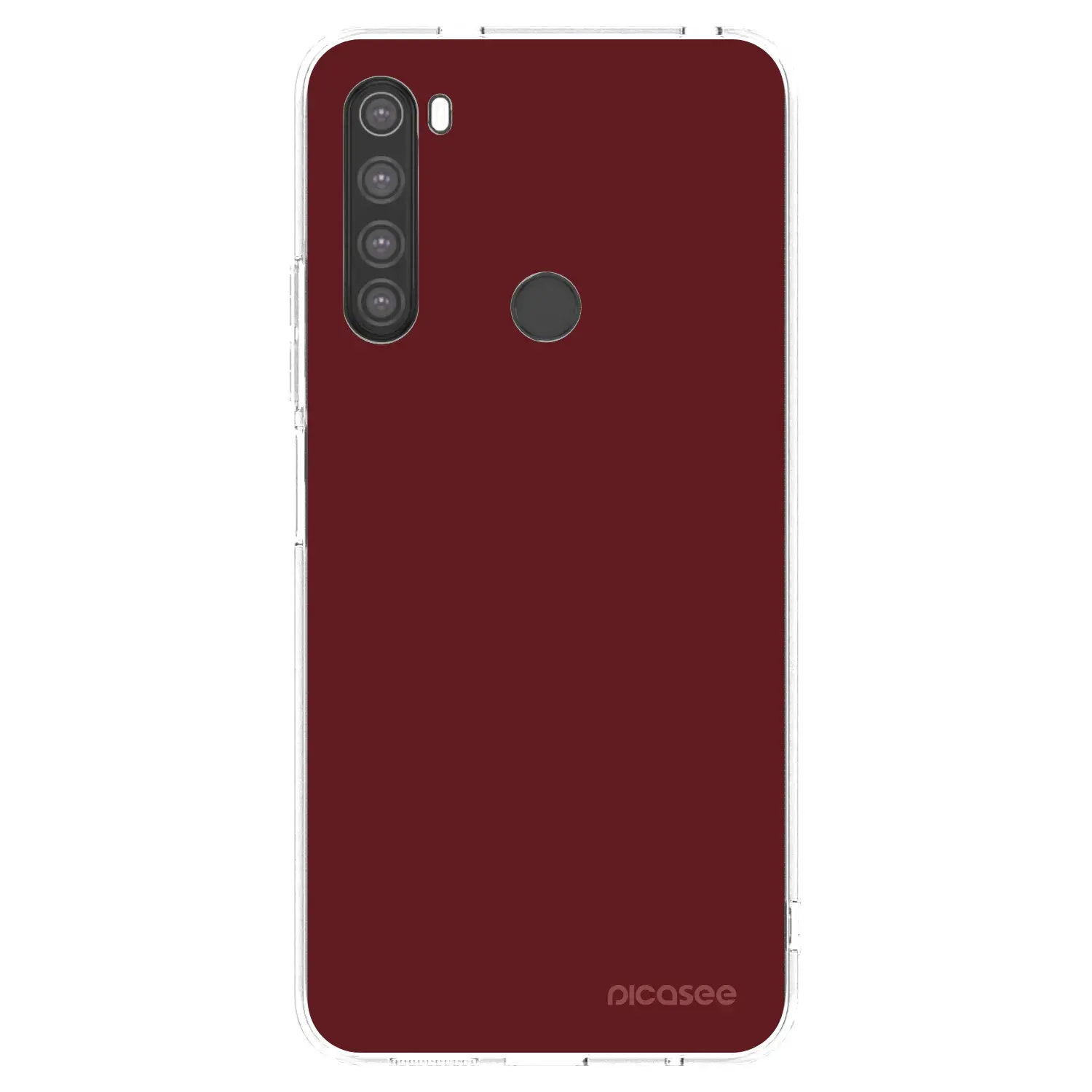 Silikonový průhledný obal pro Xiaomi Redmi Note 8 - Red Bliss