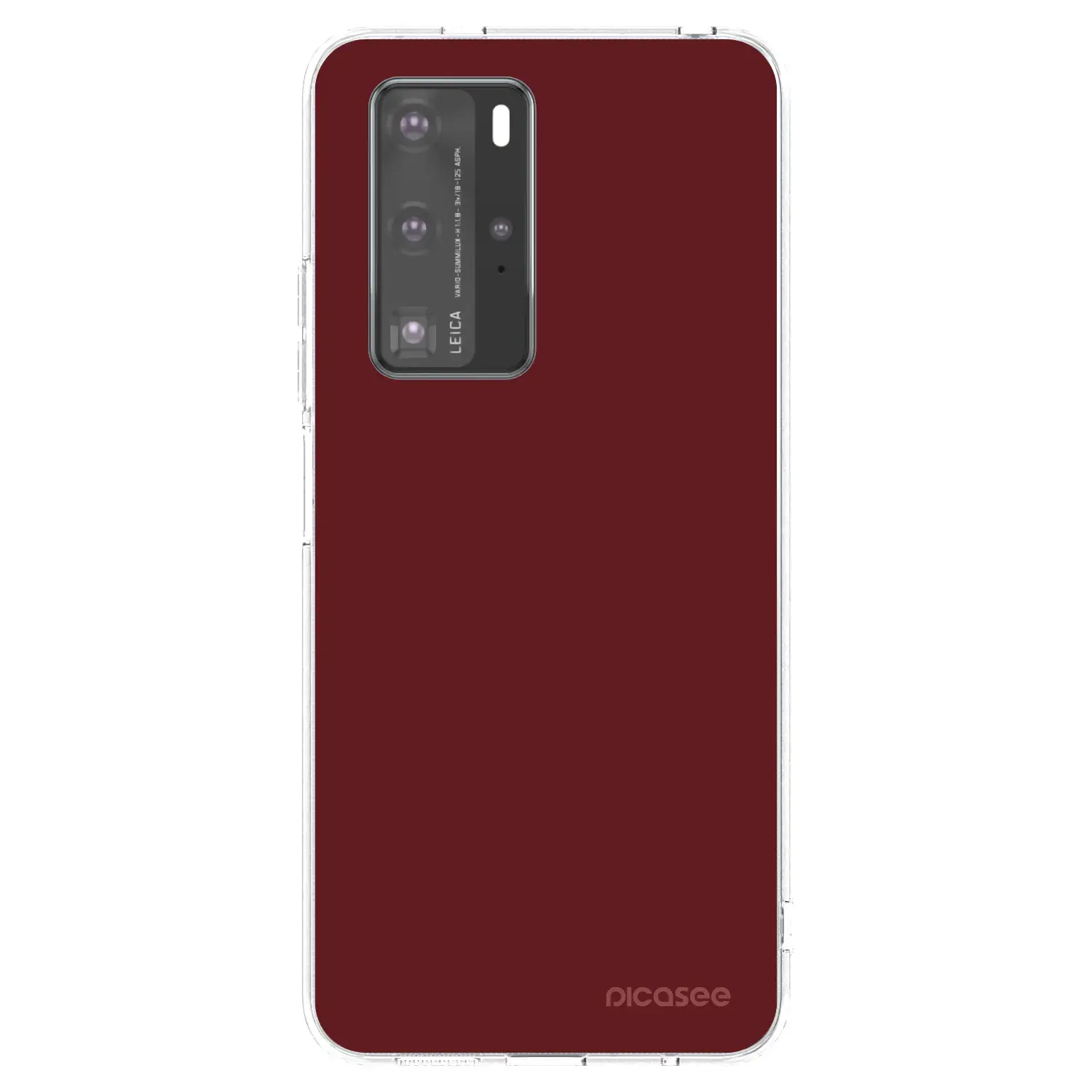 Silikonový průhledný obal pro Huawei P40 Pro - Red Bliss