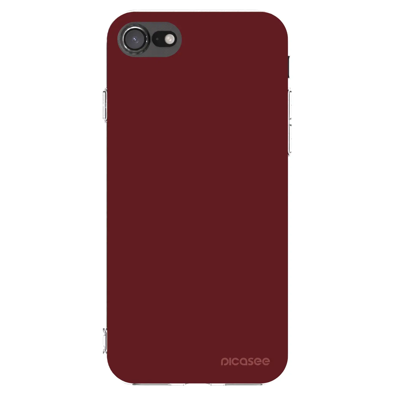Silikonový průhledný obal pro Apple iPhone SE 2020 - Red Bliss