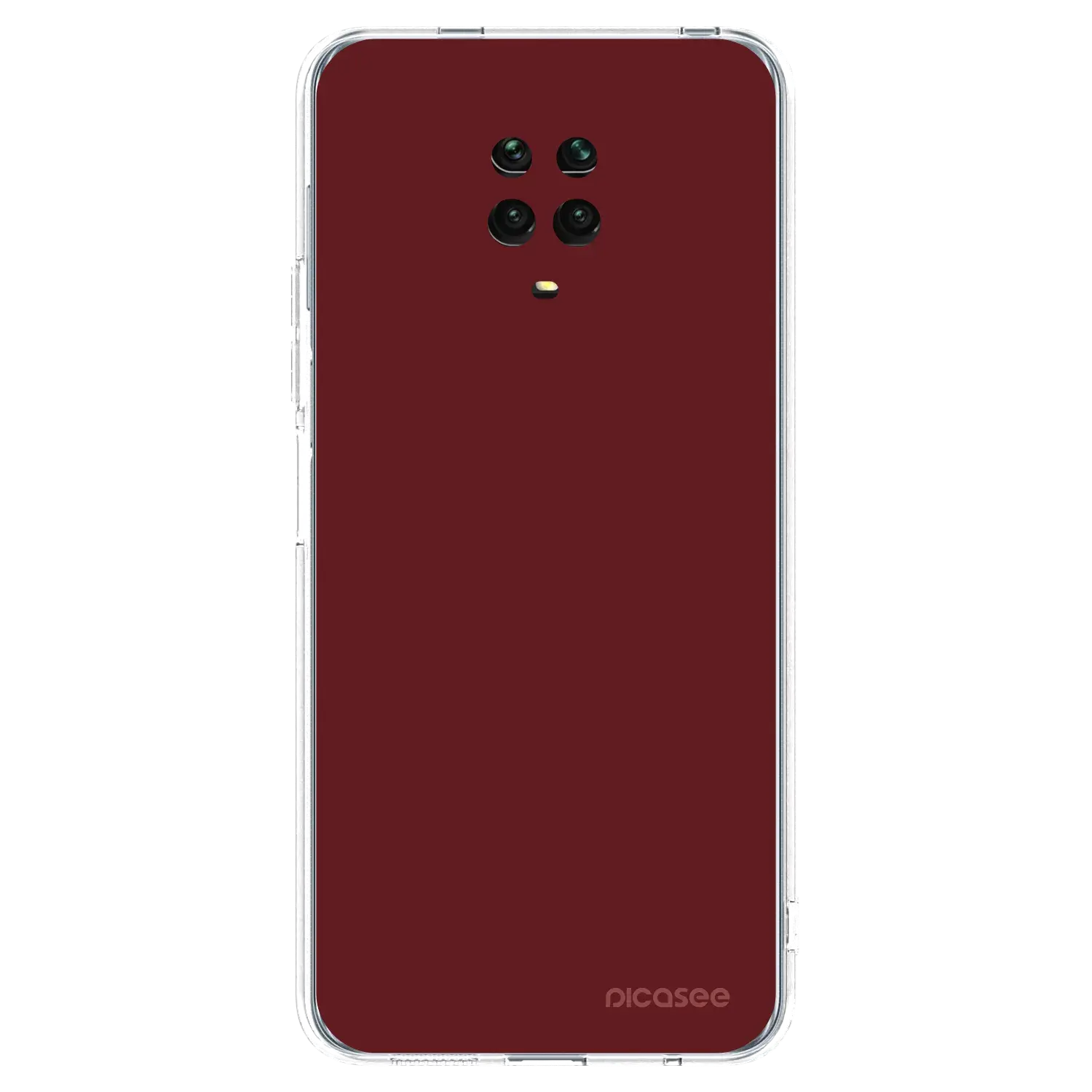 Silikonový průhledný obal pro Xiaomi Redmi Note 9S - Red Bliss