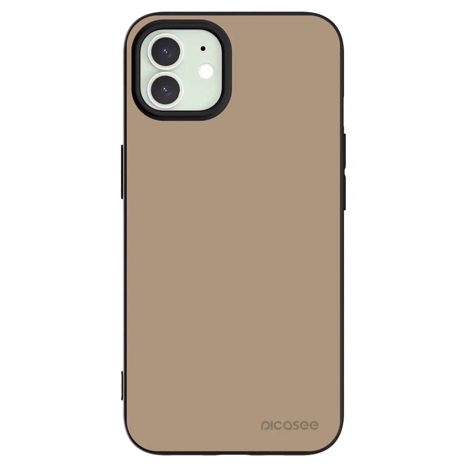 Silikonový černý obal pro Apple iPhone 12 - Soft Sand