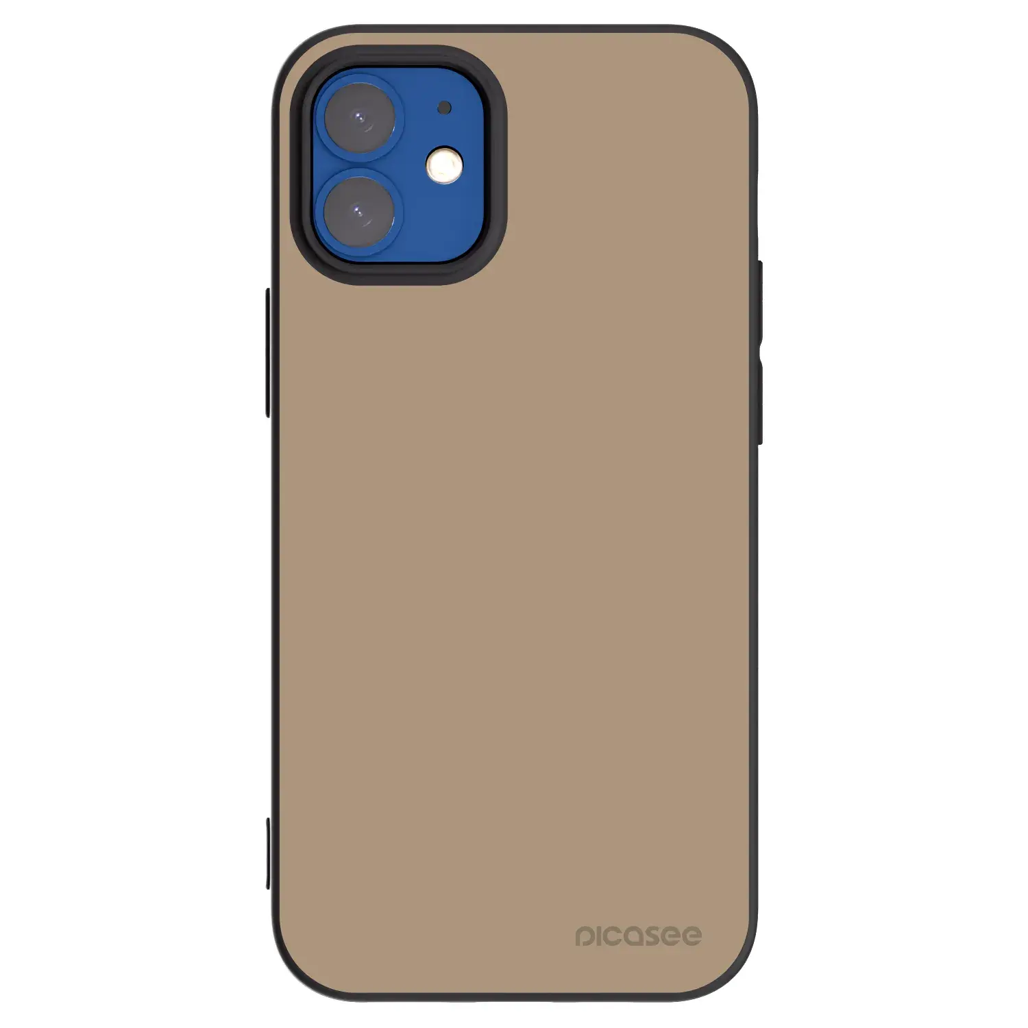 Silikonový černý obal pro Apple iPhone 12 mini - Soft Sand