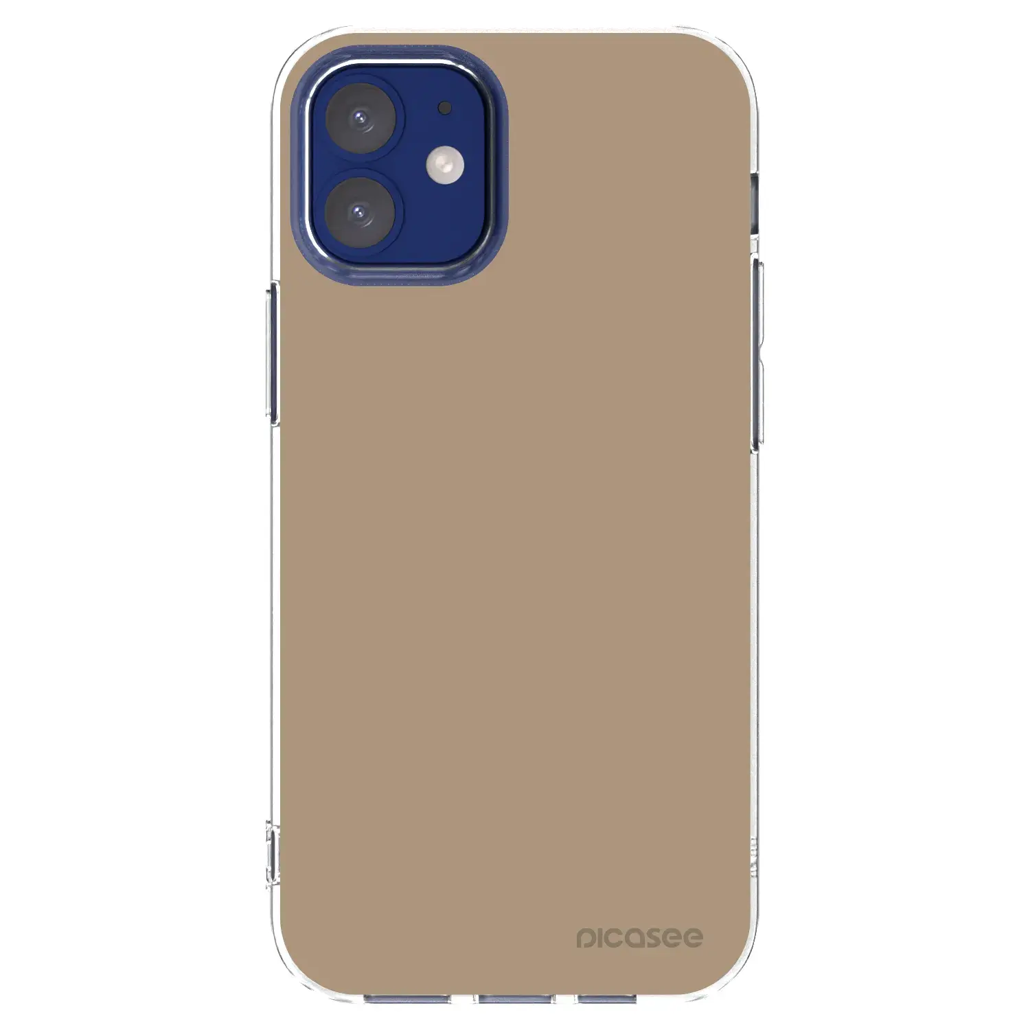 Silikonový průhledný obal pro Apple iPhone 12 mini - Soft Sand