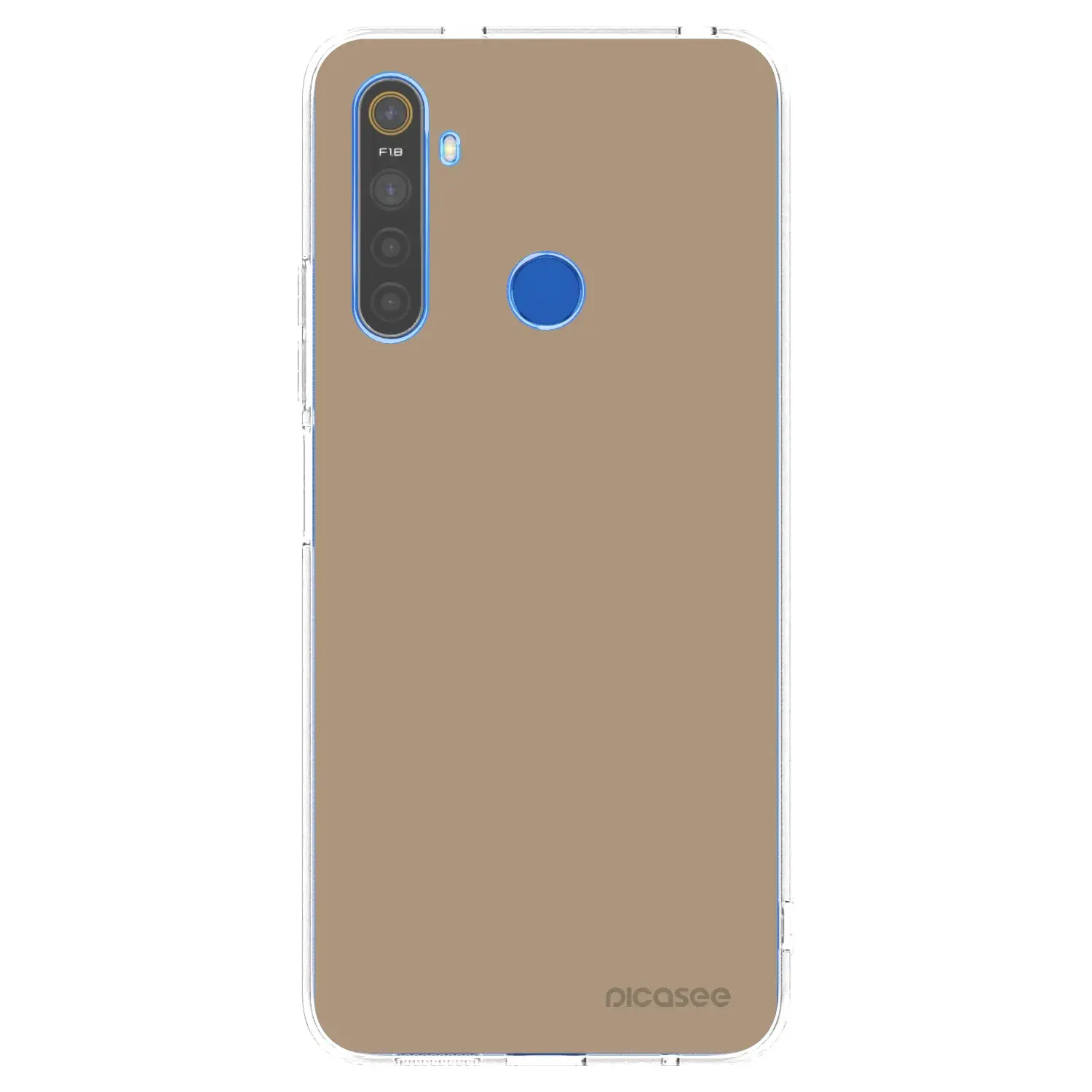 Silikonový průhledný obal pro Realme 5 - Soft Sand
