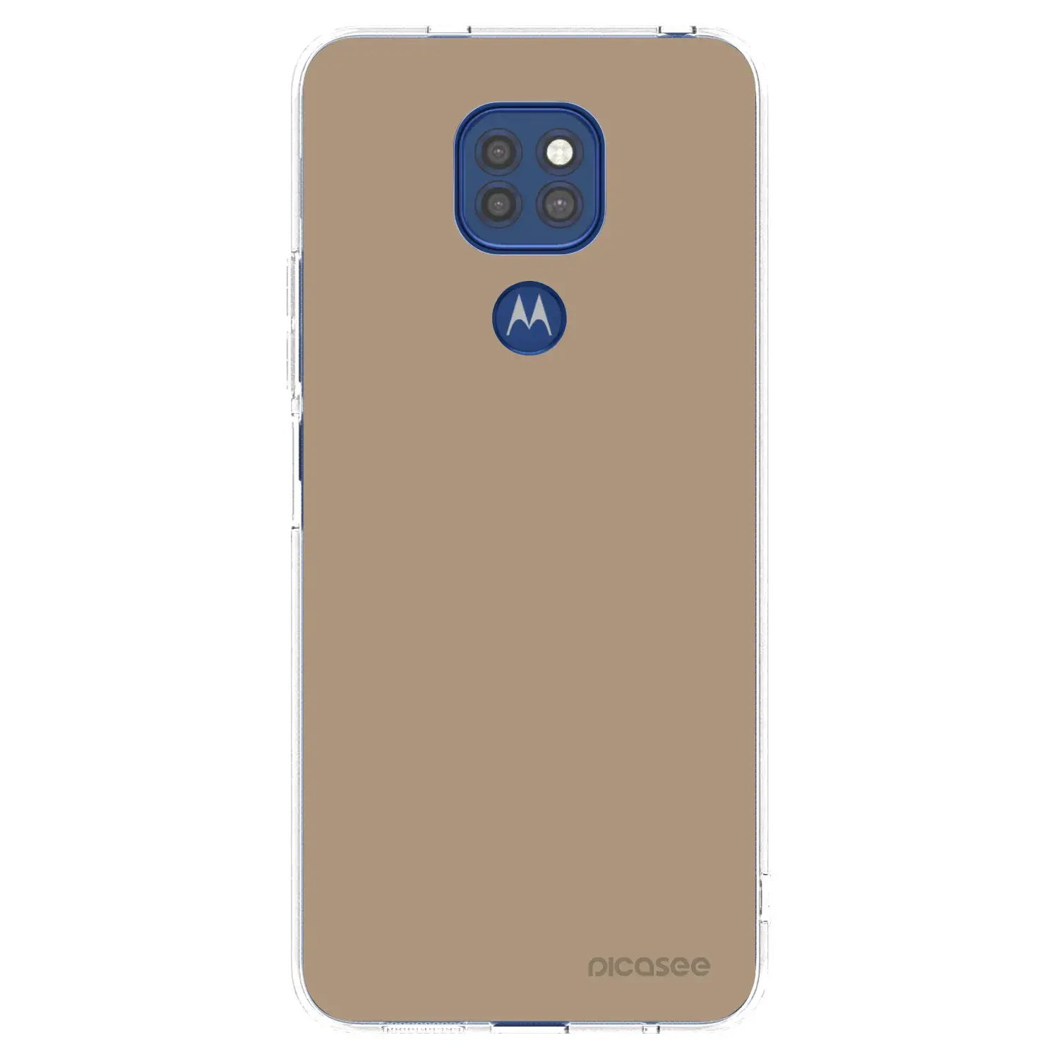 Silikonový průhledný obal pro Motorola Moto G9 Play - Soft Sand