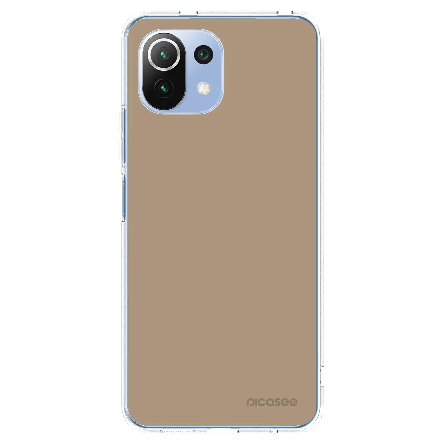 Silikonový průhledný obal pro Xiaomi Mi 11 Lite - Soft Sand