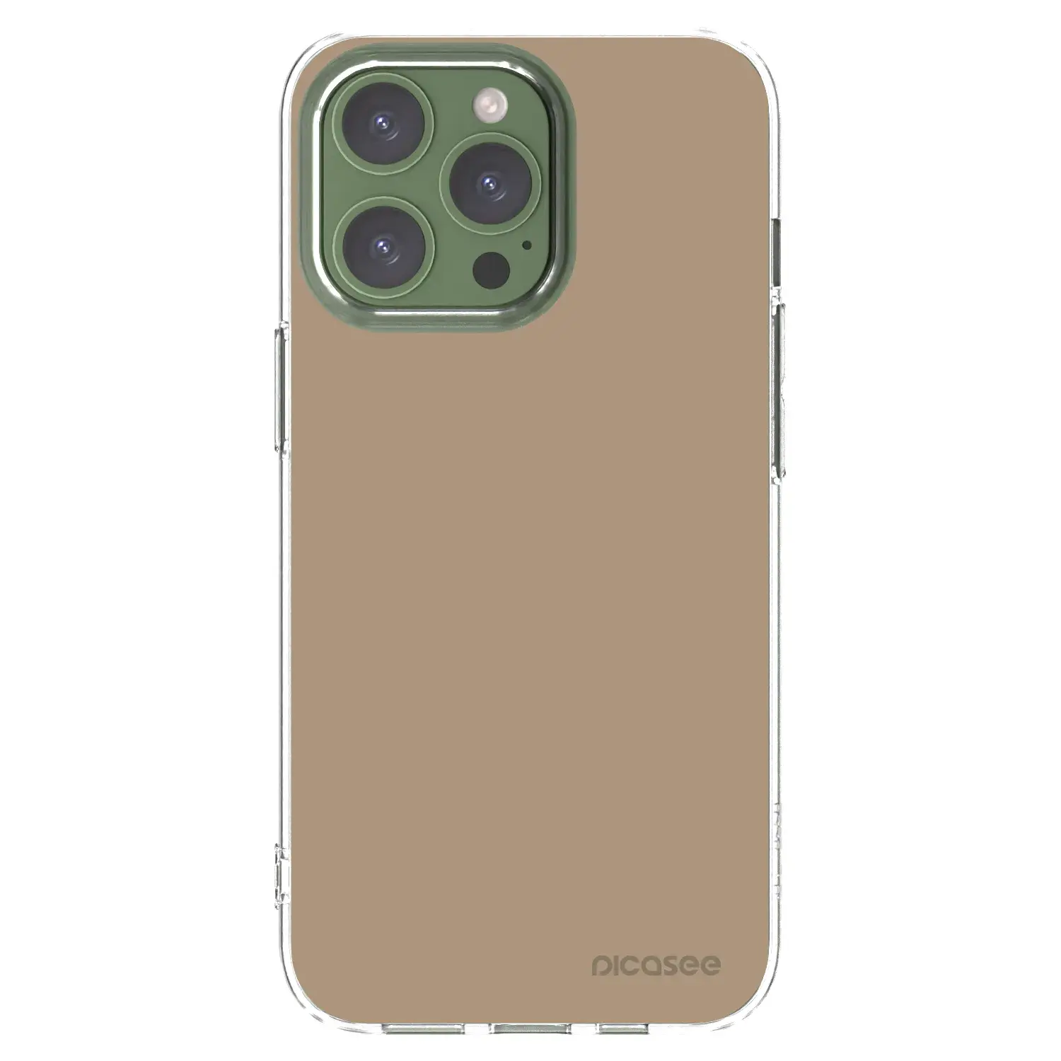 Silikonový průhledný obal pro Apple iPhone 13 Pro - Soft Sand