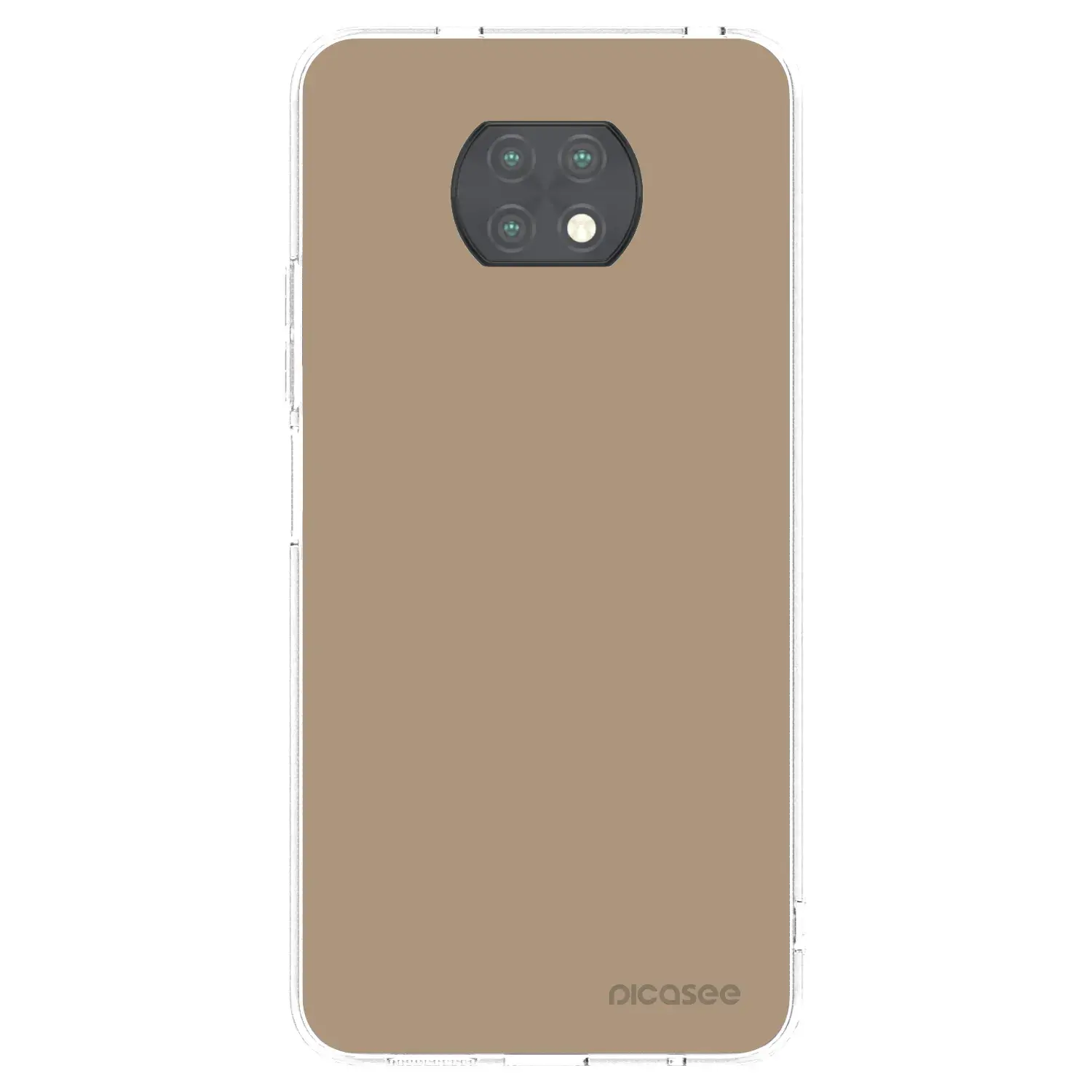 Silikonový průhledný obal pro Xiaomi Redmi Note 9T - Soft Sand