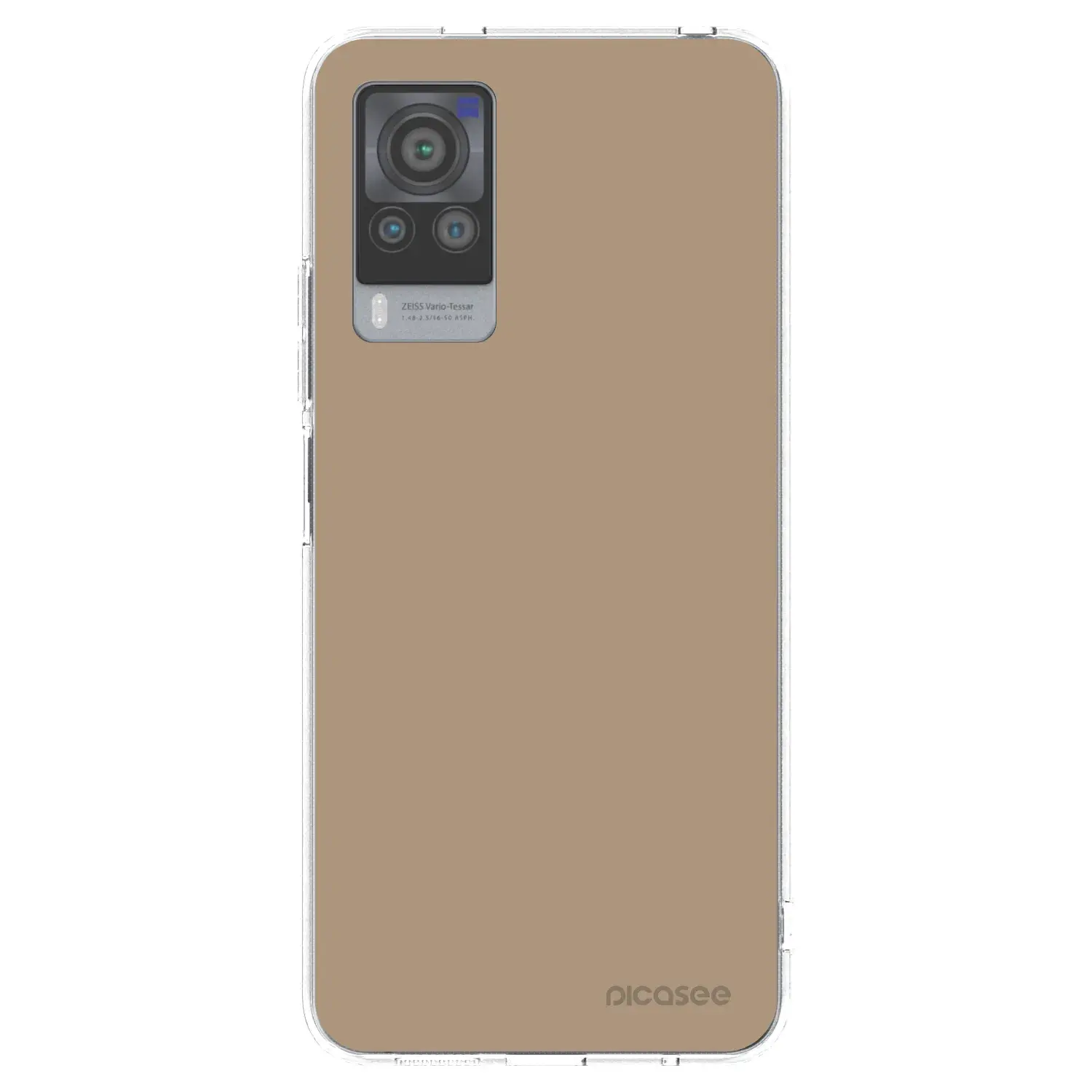 Silikonový průhledný obal pro Vivo X60 Pro 5G - Soft Sand