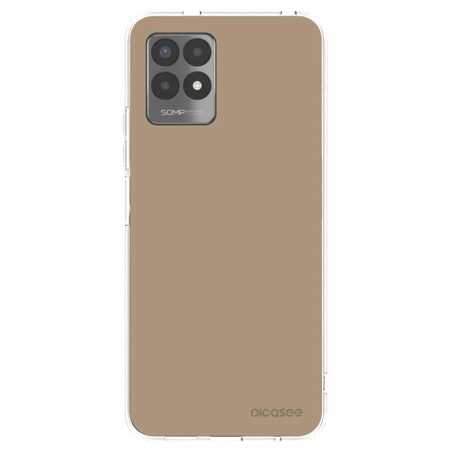 Silikonový průhledný obal pro Realme 8i - Soft Sand