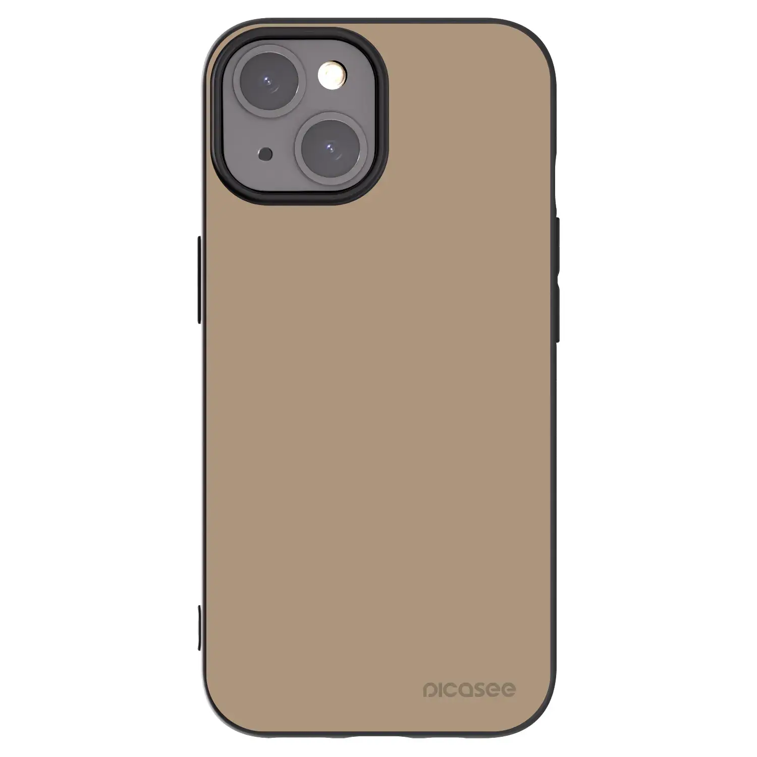 Silikonový černý obal pro Apple iPhone 15 - Soft Sand