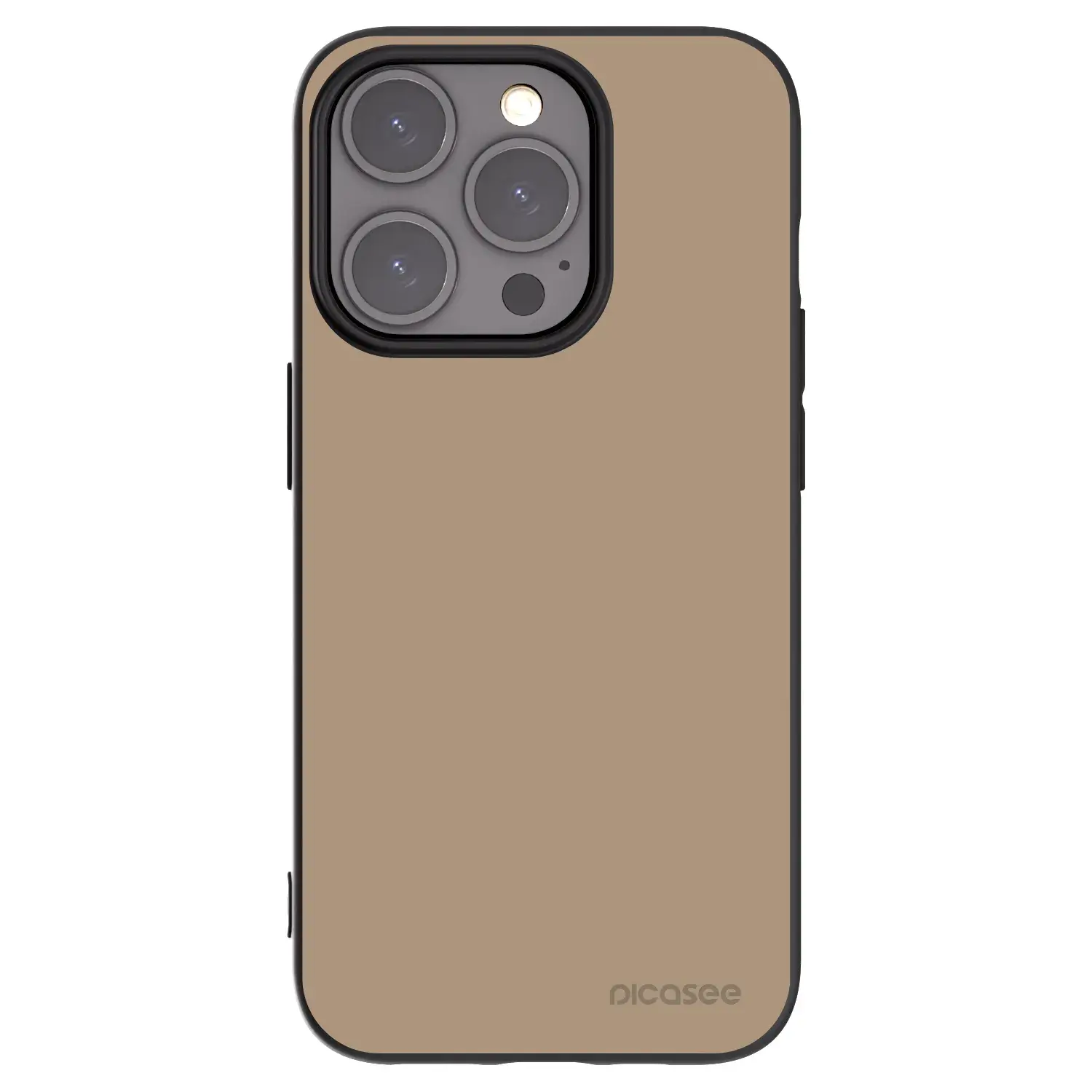 Silikonový černý obal pro Apple iPhone 15 Pro - Soft Sand