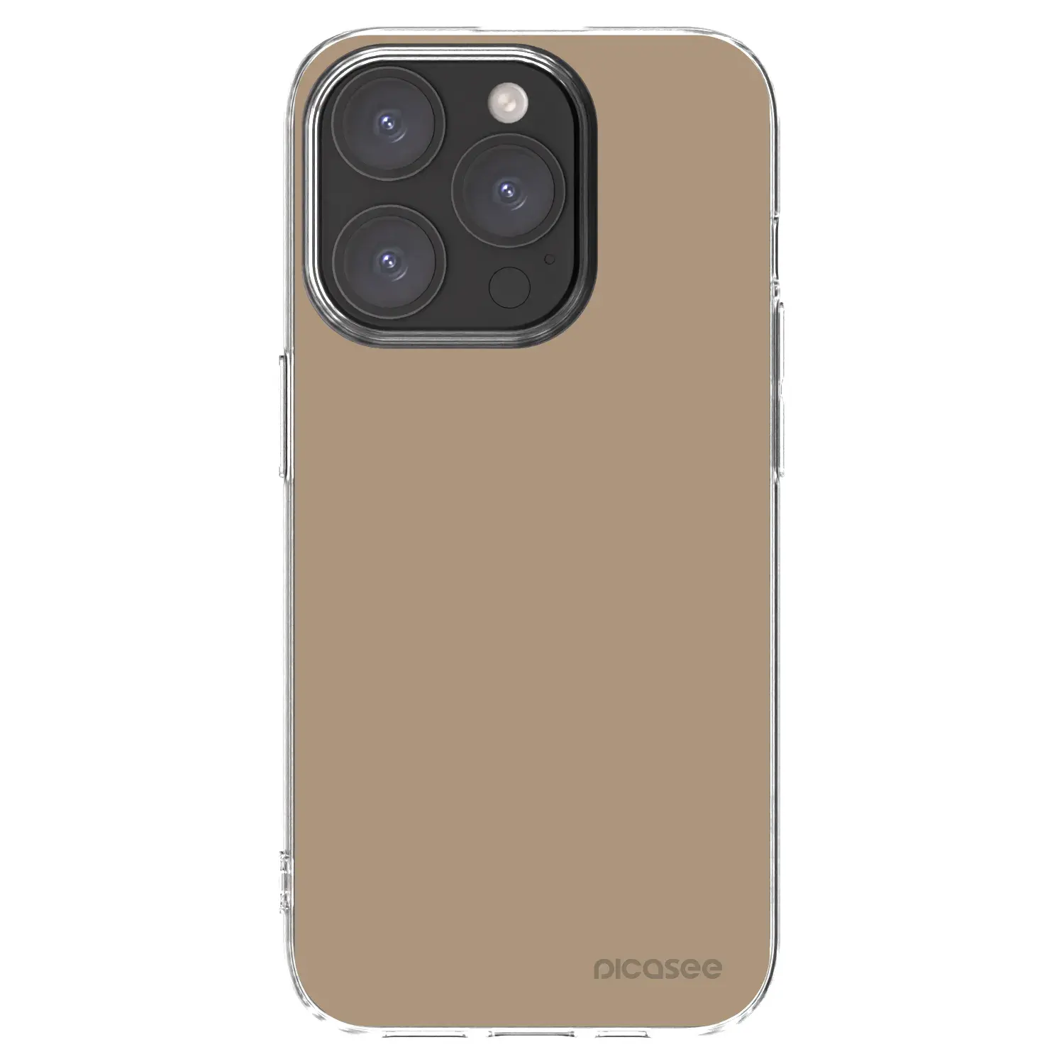 Silikonový průhledný obal pro Apple iPhone 15 Pro - Soft Sand