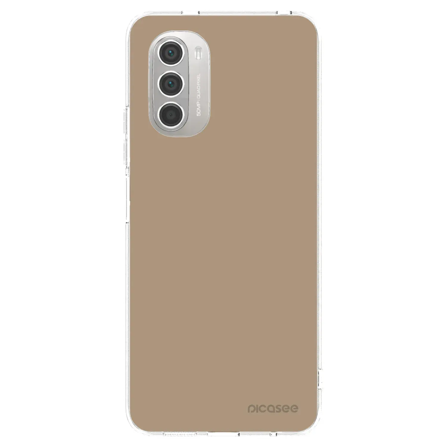 Silikonový průhledný obal pro Motorola Moto G51 - Soft Sand