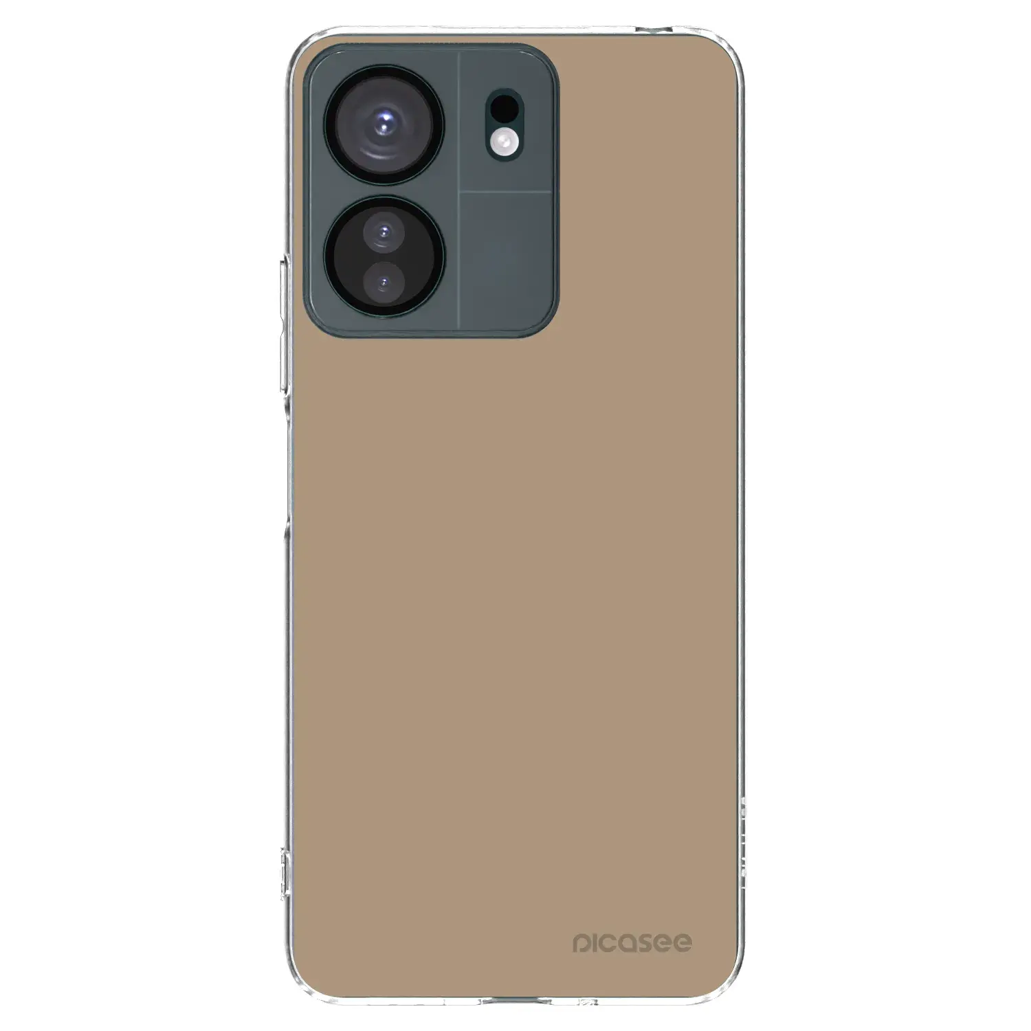 Silikonový průhledný obal pro Xiaomi Redmi 13C 4G - Soft Sand
