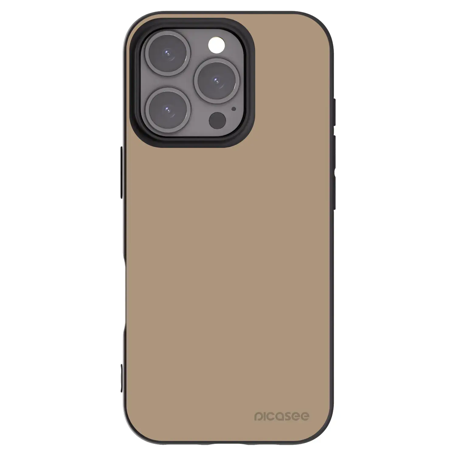 Silikonový černý obal pro Apple iPhone 16 Pro - Soft Sand