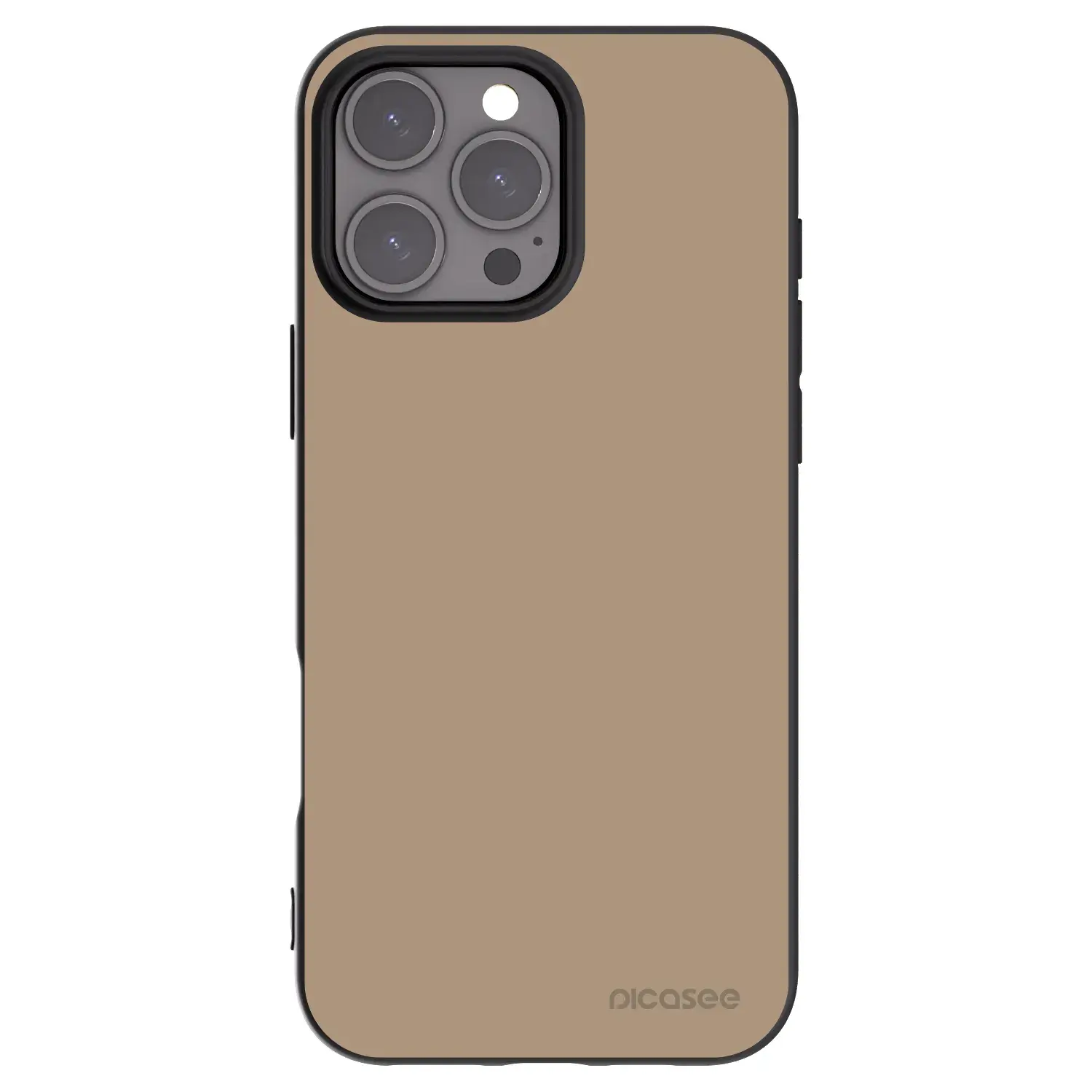 Silikonový černý obal pro Apple iPhone 16 Pro Max - Soft Sand