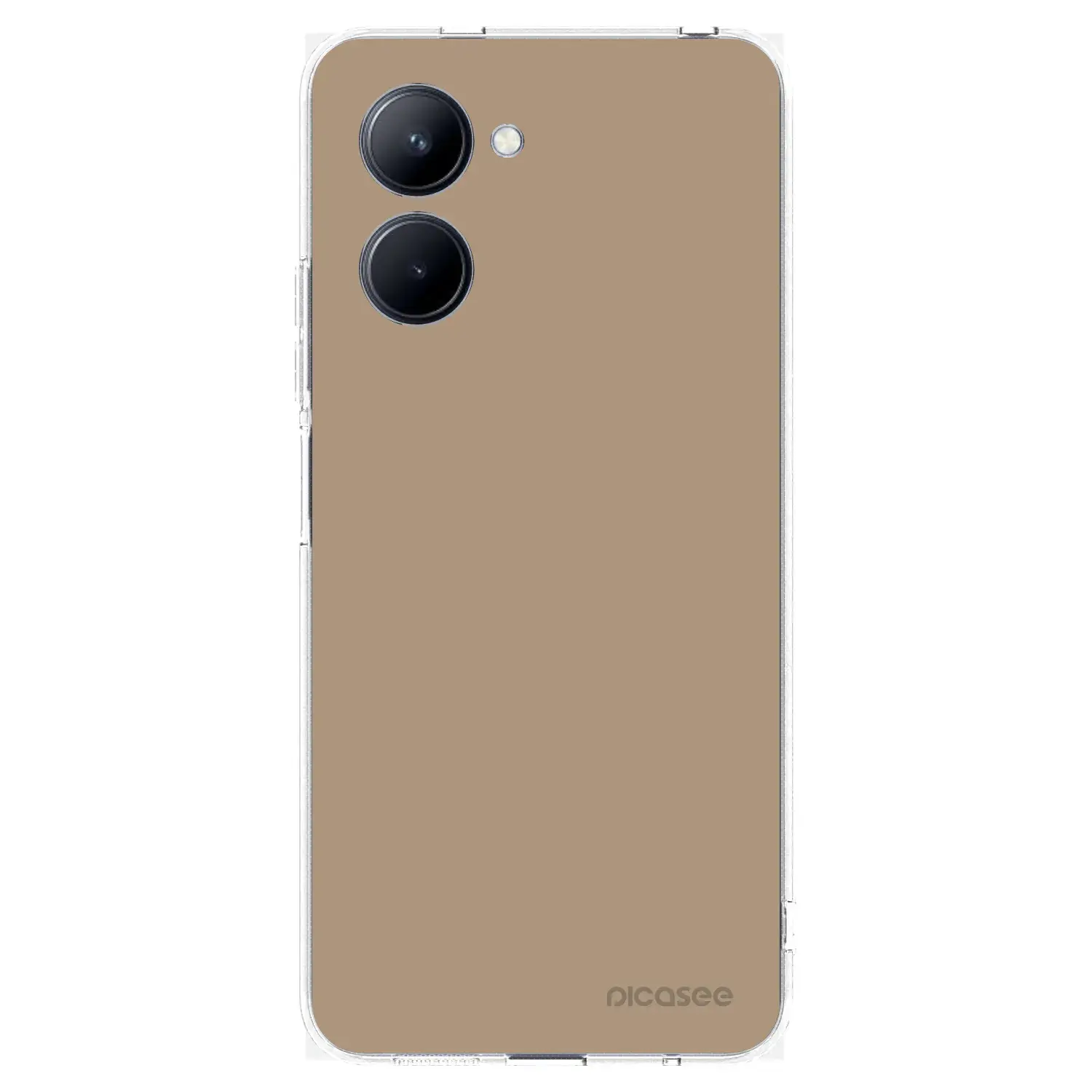Silikonový průhledný obal pro Realme C33 (2023) - Soft Sand