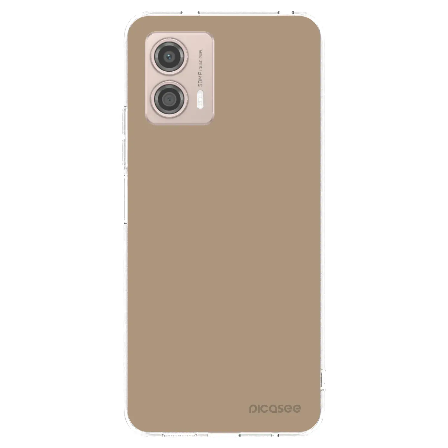 Silikonový průhledný obal pro Motorola Moto G53 5G - Soft Sand