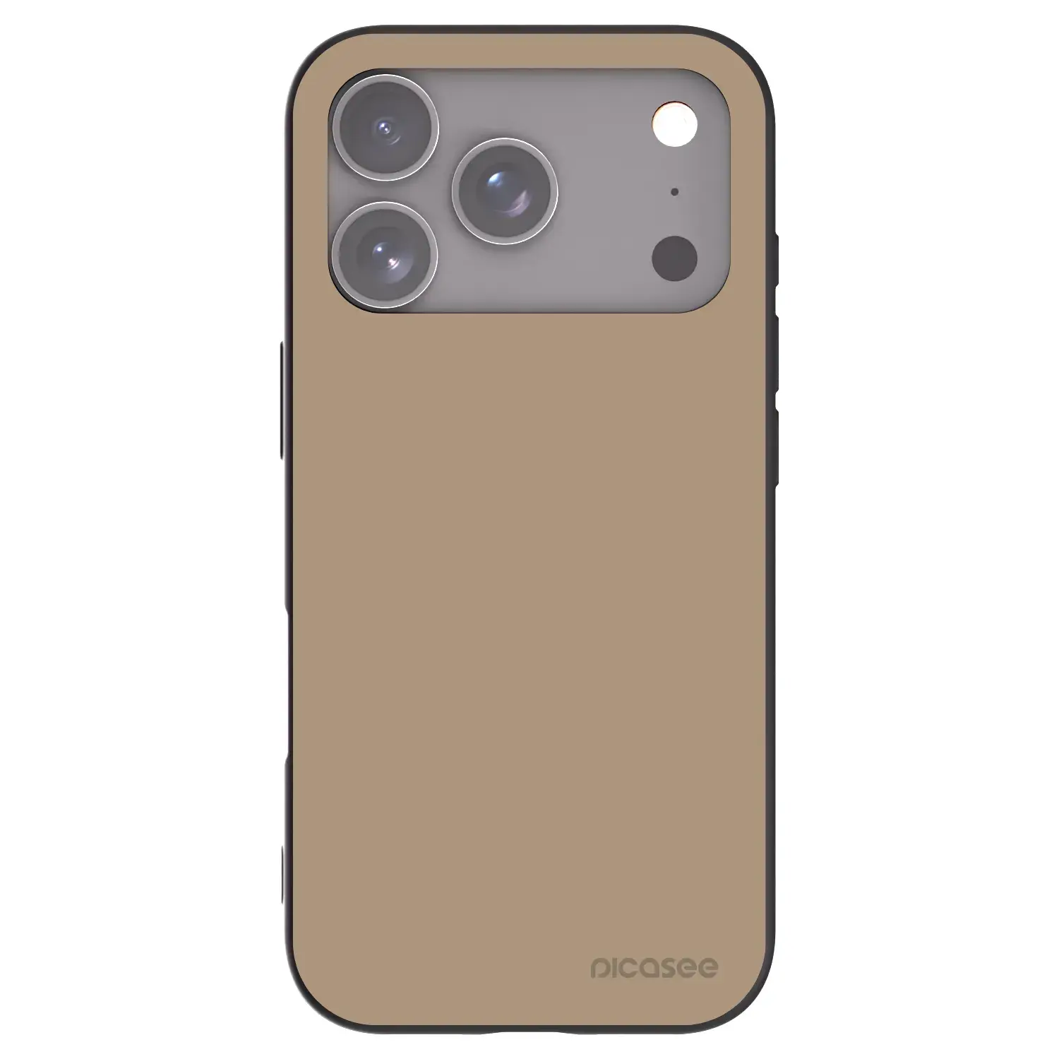 Silikonový černý obal pro Apple iPhone 17 Pro - Soft Sand