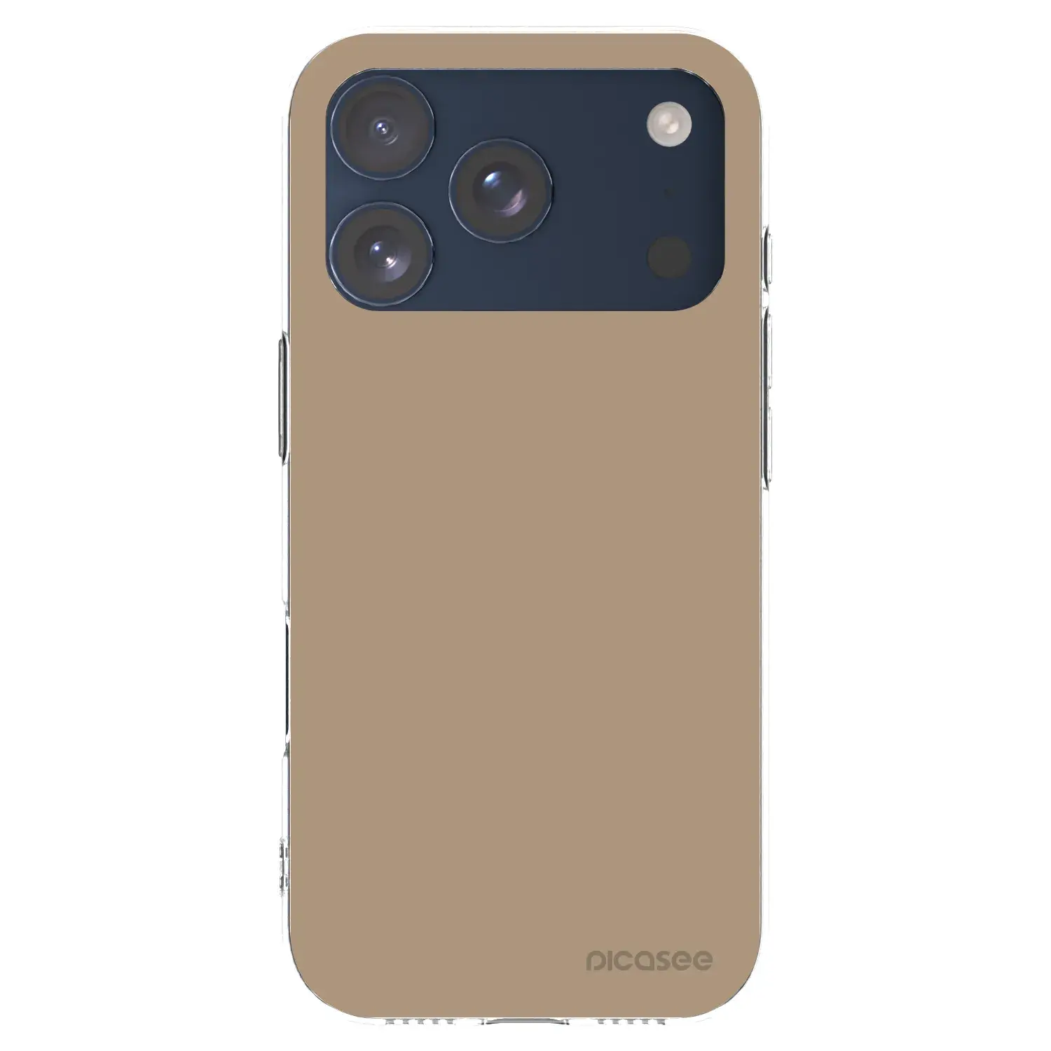 Silikonový průhledný obal pro Apple iPhone 17 Pro - Soft Sand