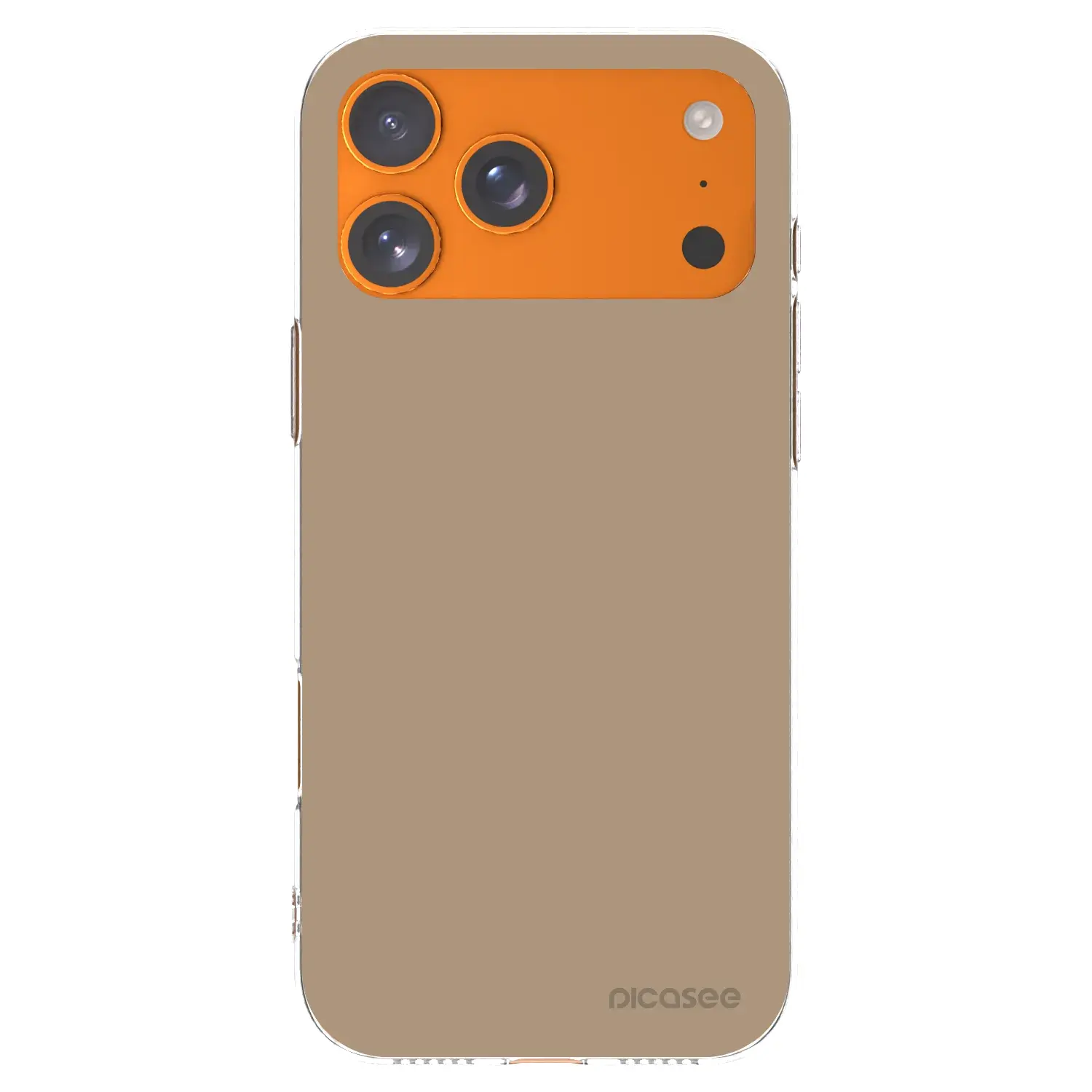 Silikonový průhledný obal pro Apple iPhone 17 Pro Max - Soft Sand