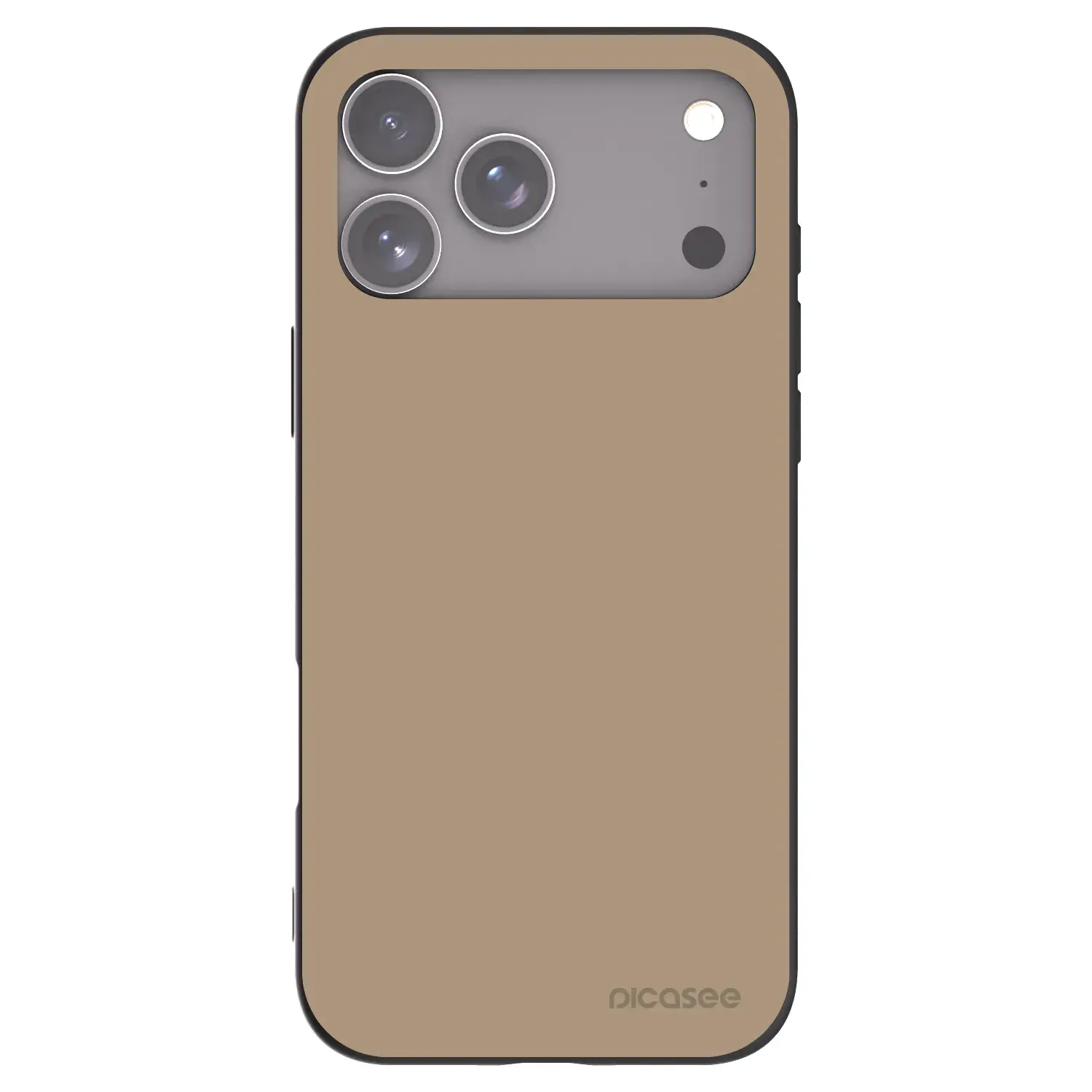 Silikonový černý obal pro Apple iPhone 17 Pro Max - Soft Sand