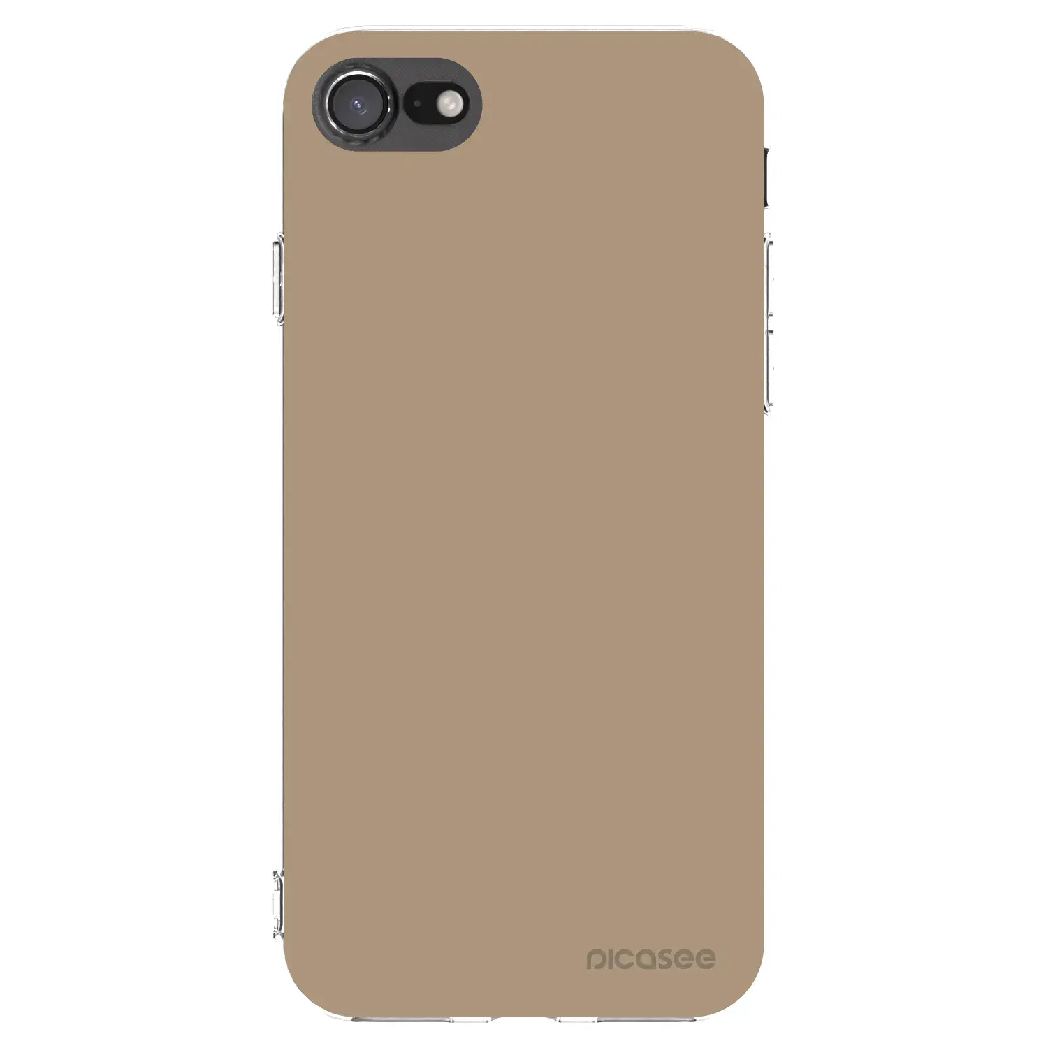 Silikonový průhledný obal pro Apple iPhone SE 2020 - Soft Sand