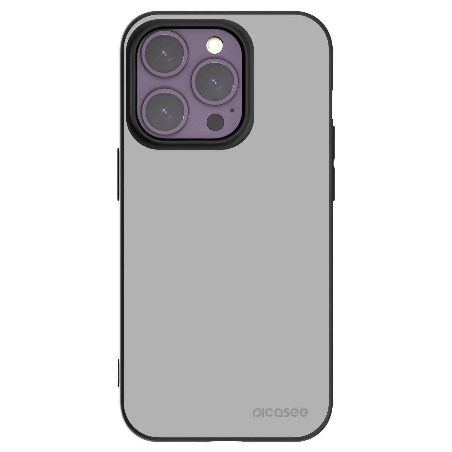 Silikonový černý obal pro Apple iPhone 14 Pro - Stone