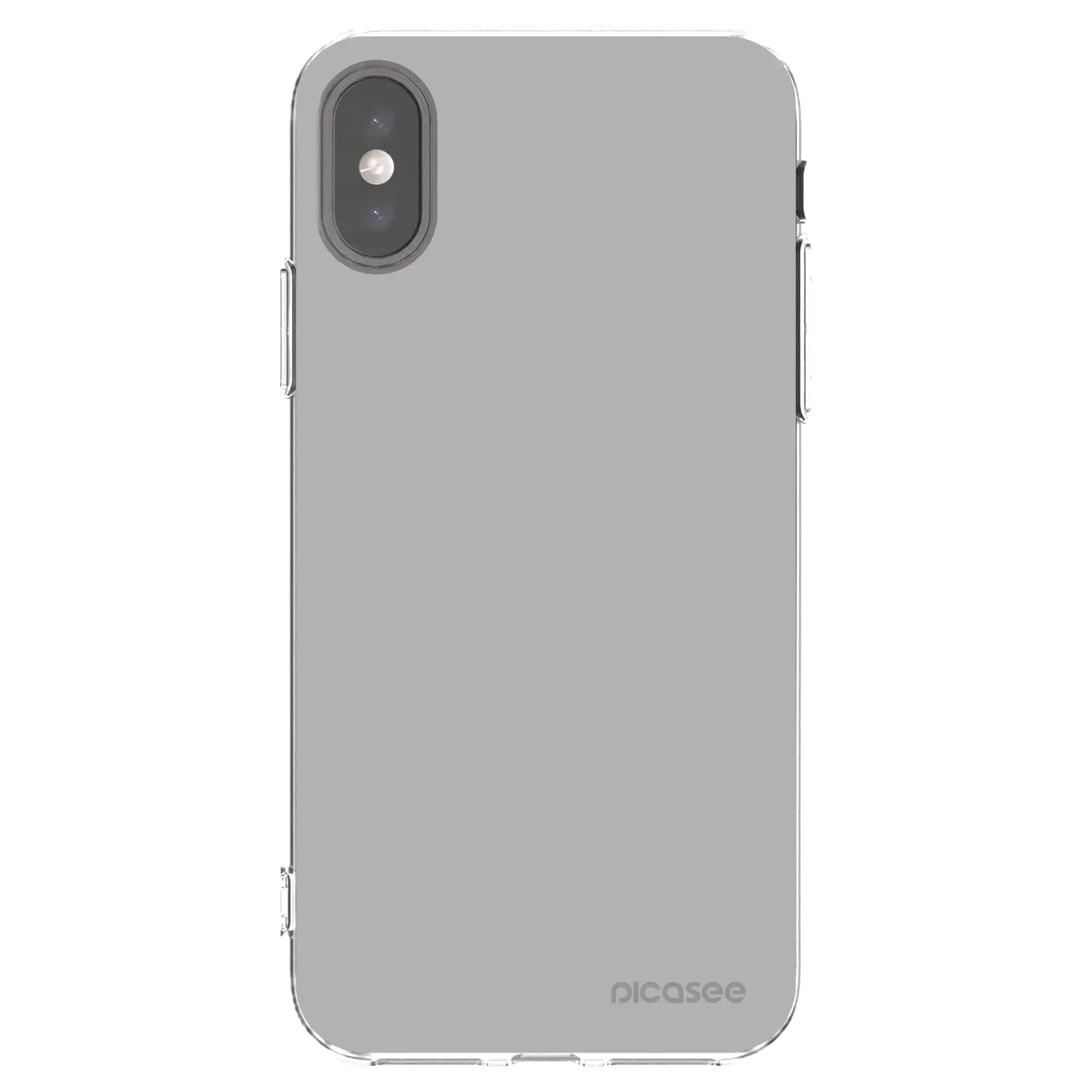 Silikonový průhledný obal pro Apple iPhone X/XS - Stone