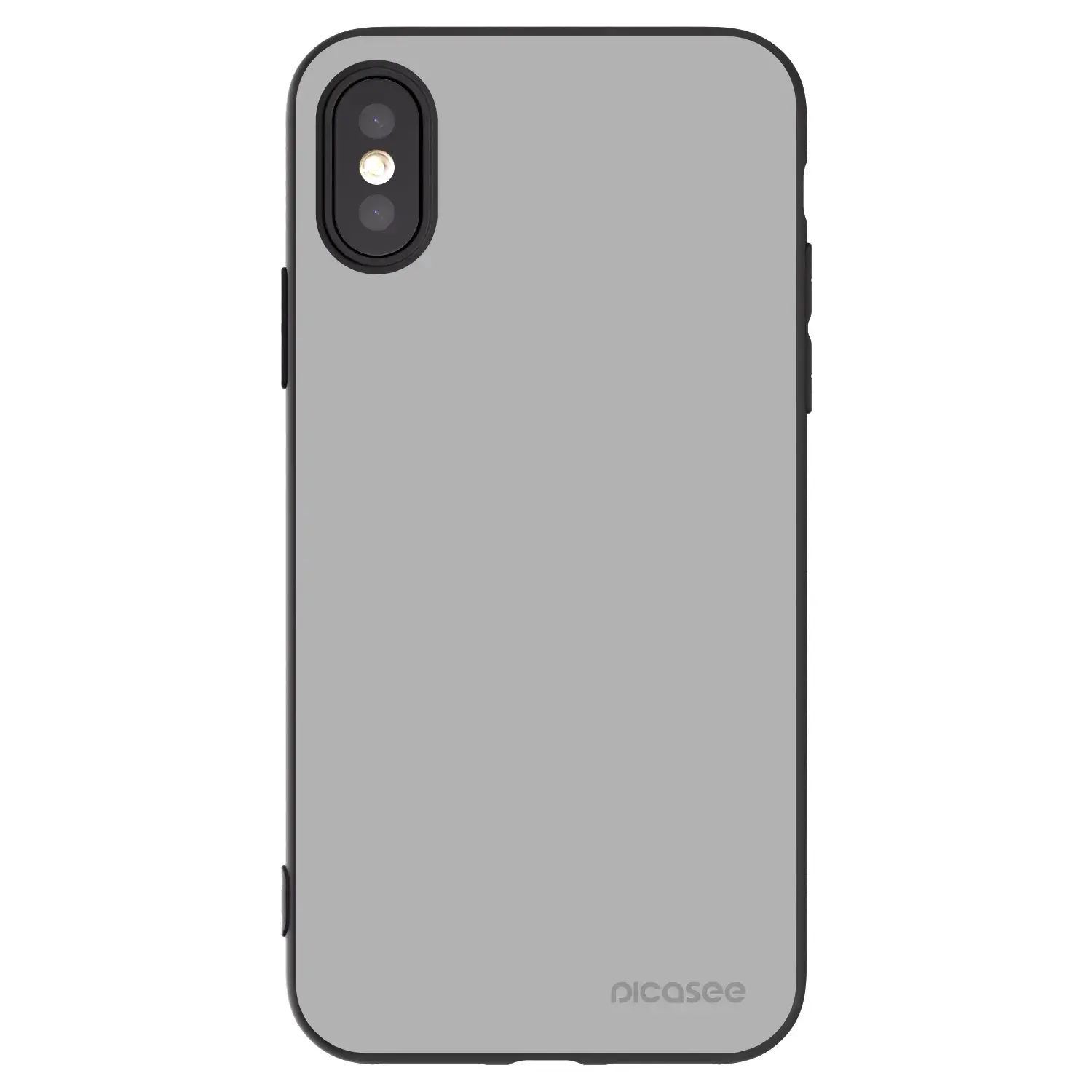 Silikonový černý obal pro Apple iPhone X/XS - Stone