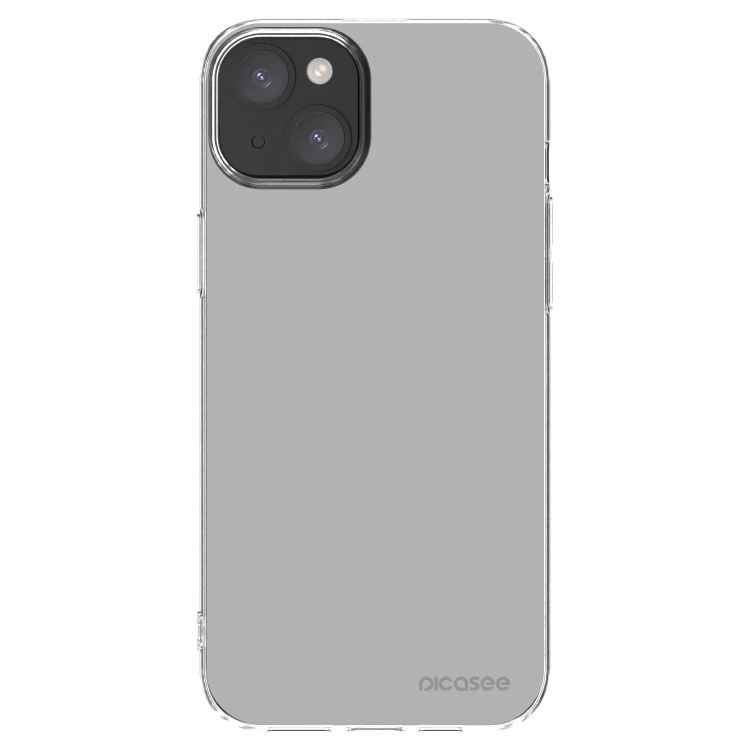 Silikonový průhledný obal pro Apple iPhone 15 Plus - Stone