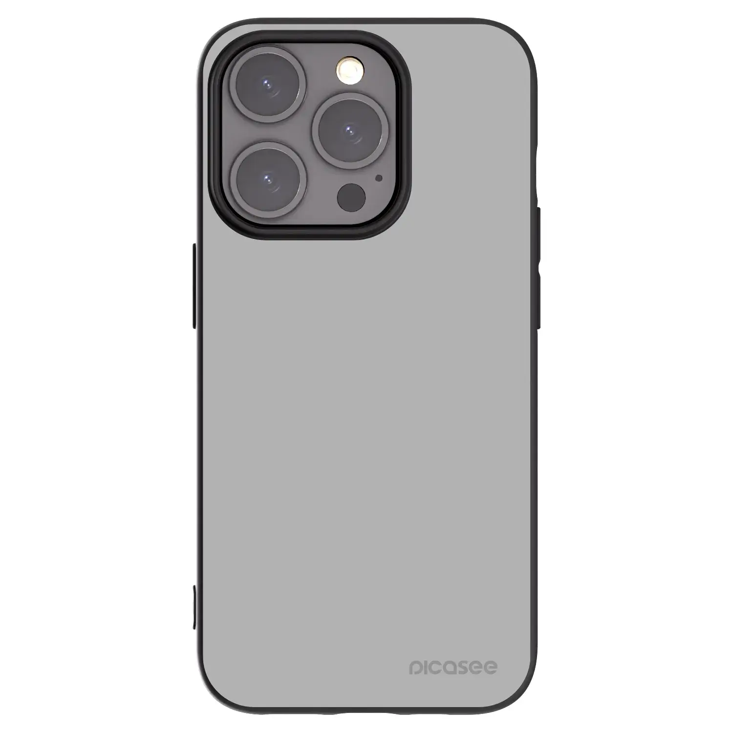 Silikonový černý obal pro Apple iPhone 15 Pro - Stone