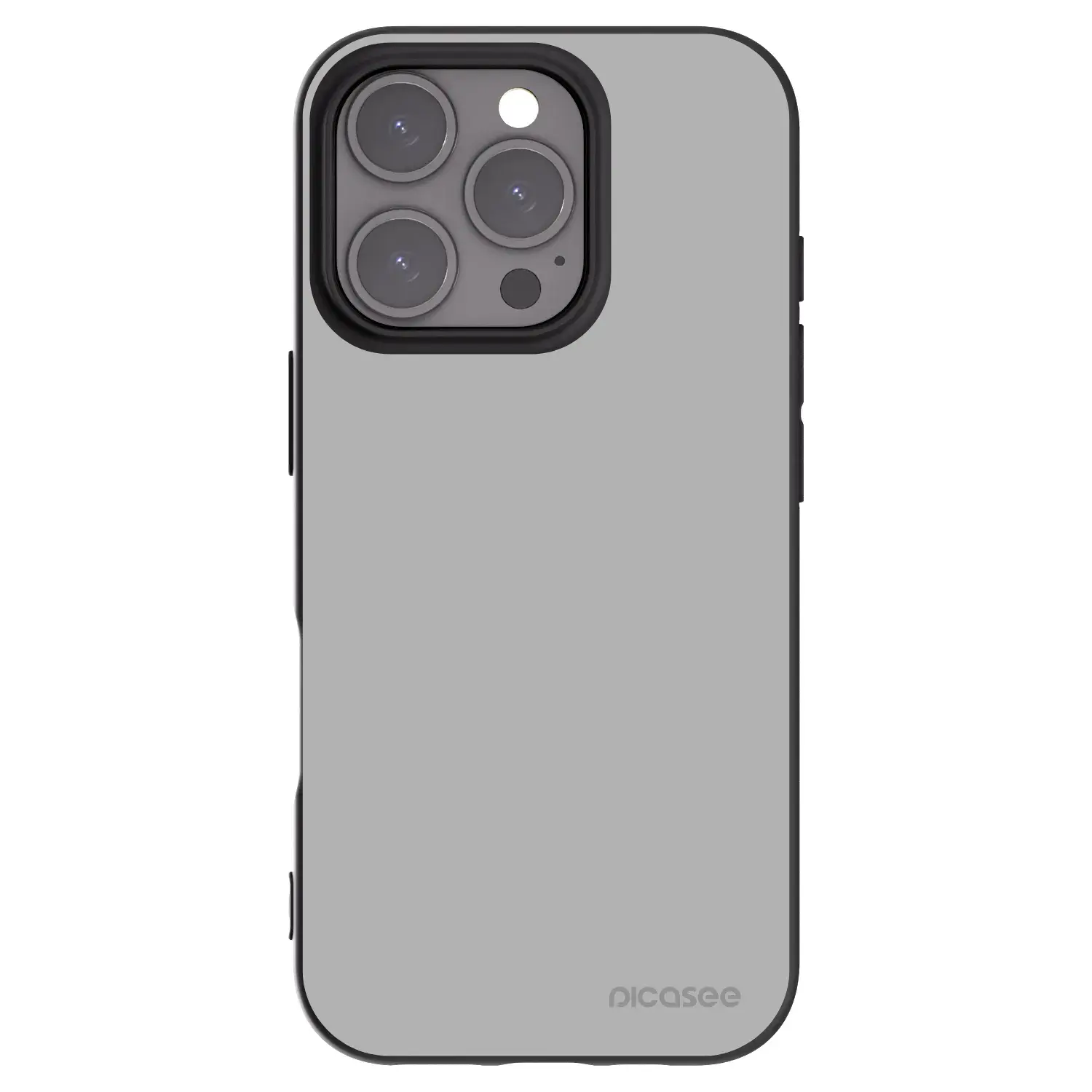 Silikonový černý obal pro Apple iPhone 16 Pro - Stone