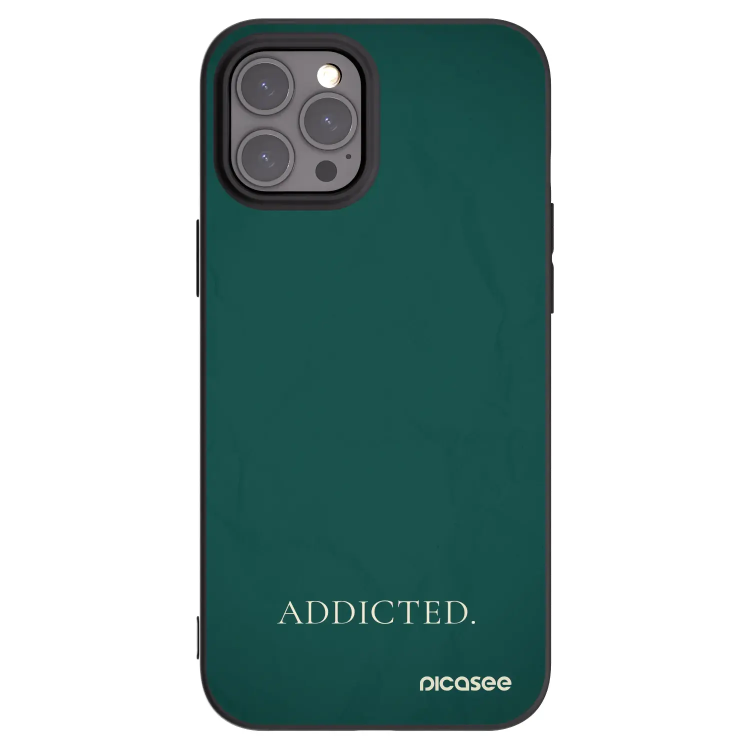 Silikonový černý obal pro Apple iPhone 12 Pro Max - Addicted