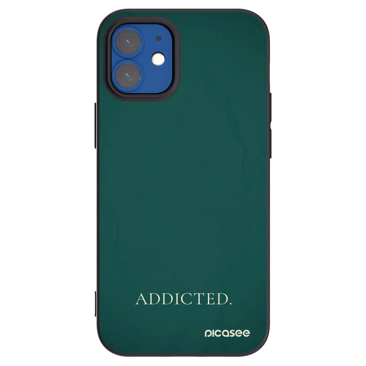 Silikonový černý obal pro Apple iPhone 12 mini - Addicted
