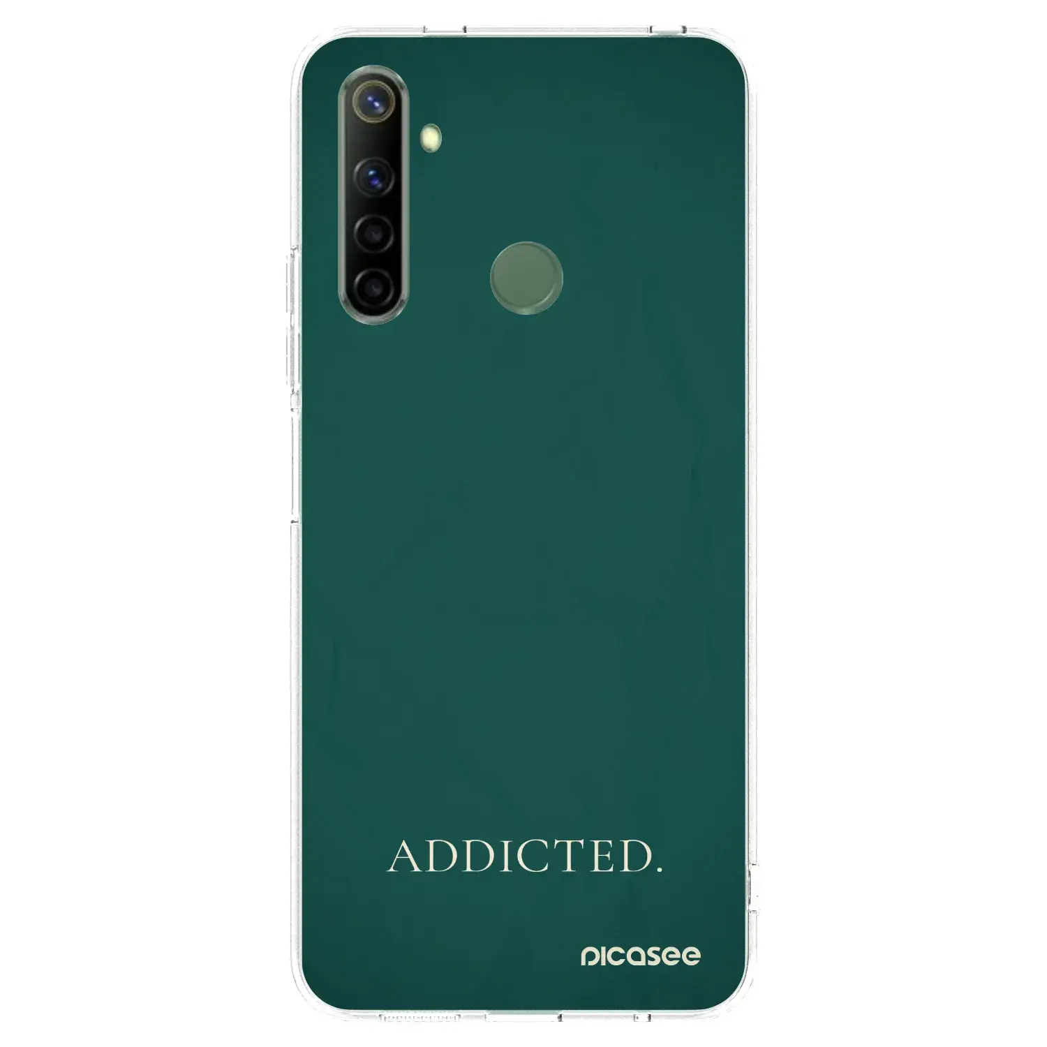 Silikonový průhledný obal pro Realme 6i - Addicted