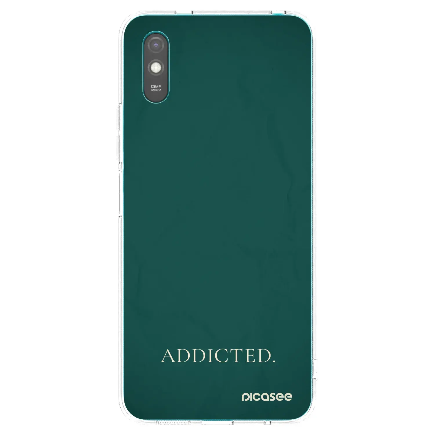 Silikonový průhledný obal pro Xiaomi Redmi 9AT - Addicted