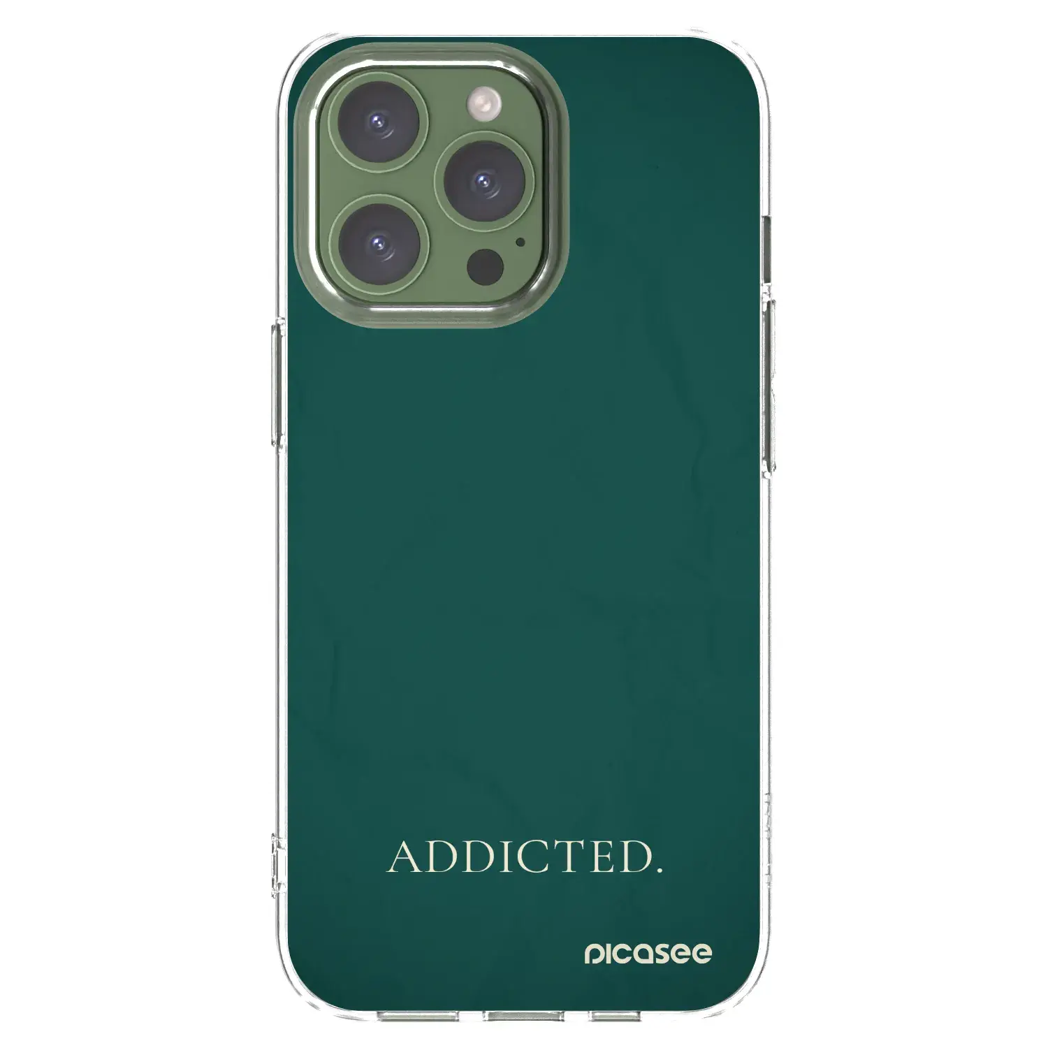 Silikonový průhledný obal pro Apple iPhone 13 Pro - Addicted